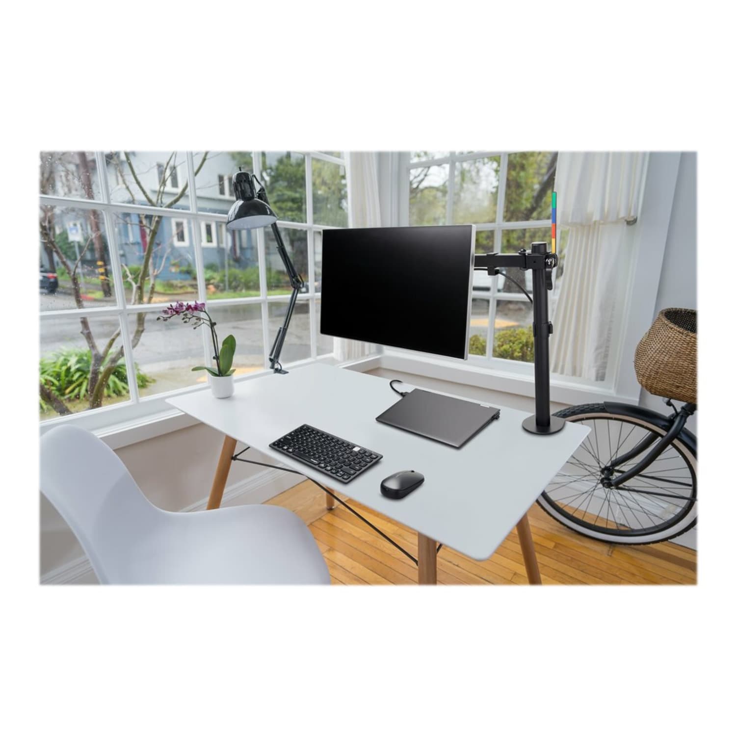 Kensington SmartFit Desk Mount for Monitor - Black - 1 Display(s) Supported - 34in Screen Support - 17.64 lb Load Capacity - 75 x 75, 100 x 100 - Steel, Aluminum, Metal, Acrylonitrile Butadiene Styrene (ABS), Nylon, Fiberglass - Image 5