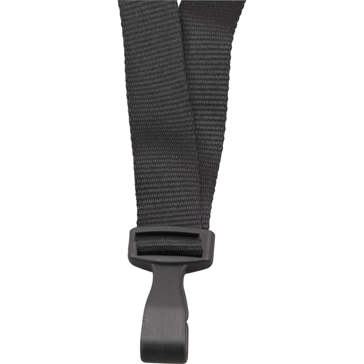 Advantus Plastic Hook Flat Breakaway Lanyard - 36in Length - Black - Plastic - 12 / Pack - Image 3