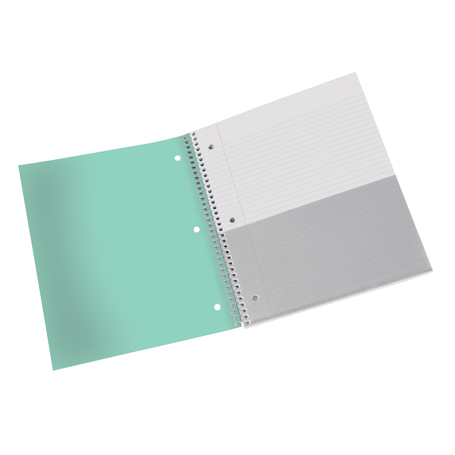 Office Depot Brand Stellar Poly Notebook, 8-1/2in x 11in,  1 Subject, College Ruled, 100 Sheets, Mint - Image 4