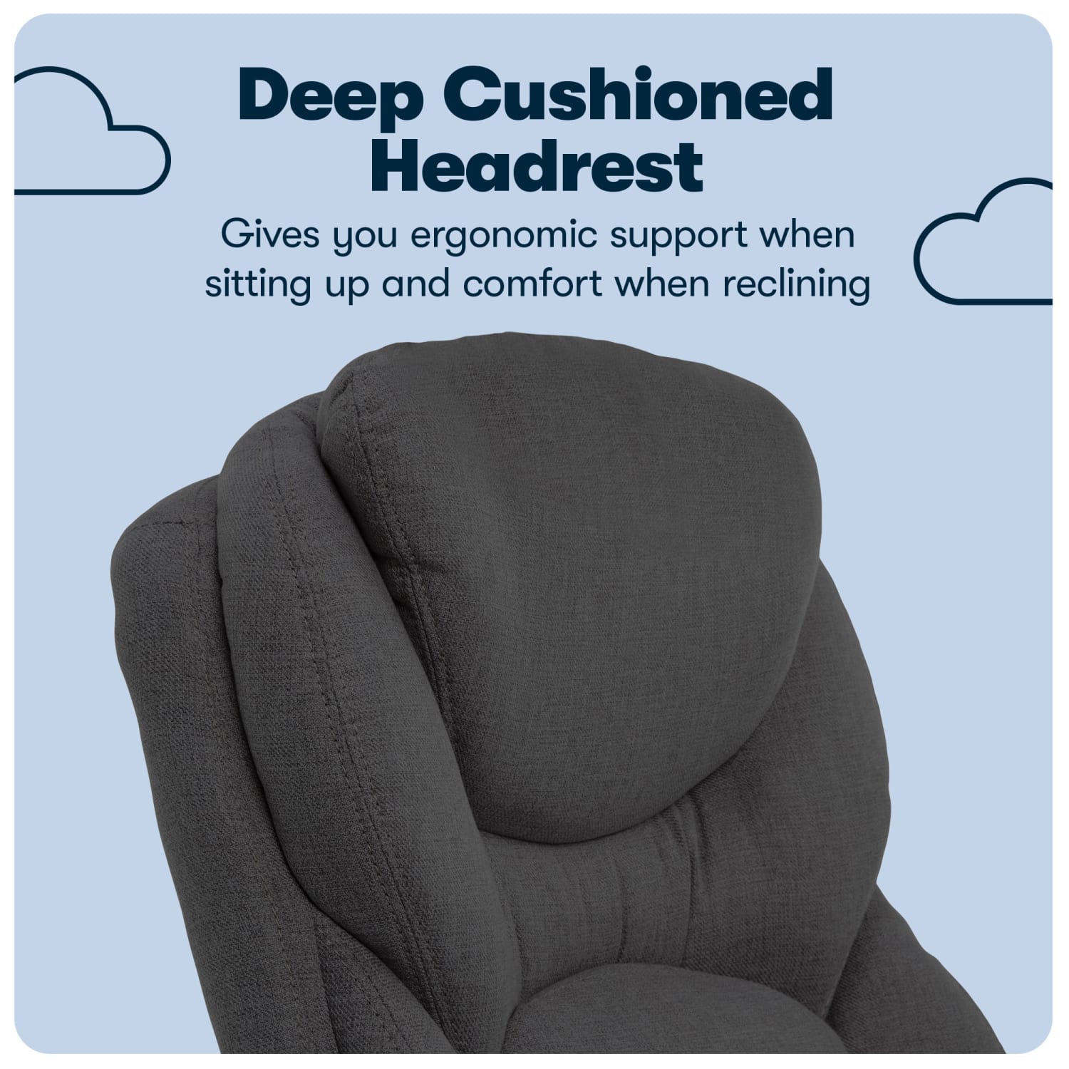 Serta Claremont Ergonomic Bonded Leather Mid Back Office Chair Dark GraySilver PopularChairscom