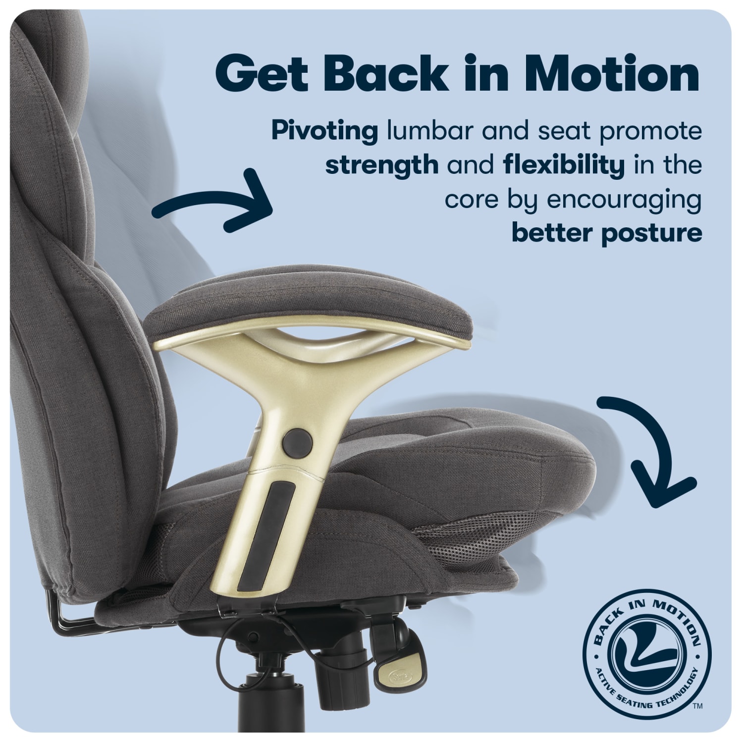 Serta Claremont Ergonomic Bonded Leather Mid Back Office Chair Dark GraySilver PopularChairscom