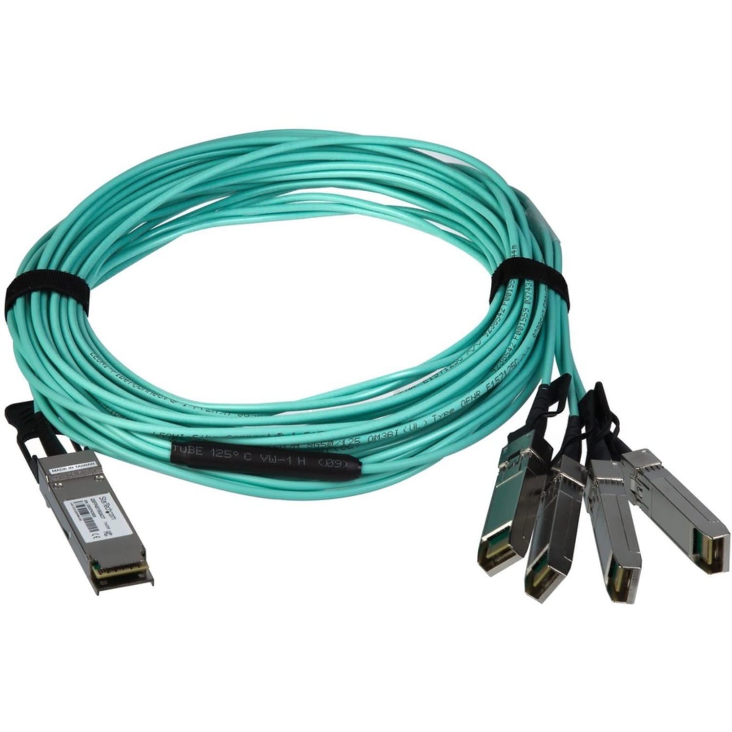 StarTech.com AOC Breakout Cable for Cisco QSFP-4X10G-AOC7M - 7m 40G 1x QSFP+ to 4x SFP+ AOC Cable - 40GbE QSFP+ Active Optical Fiber 23ft - 100% Cisco QSFP-4X10G-AOC7M active optical breakout cable (AOC) - Image 3