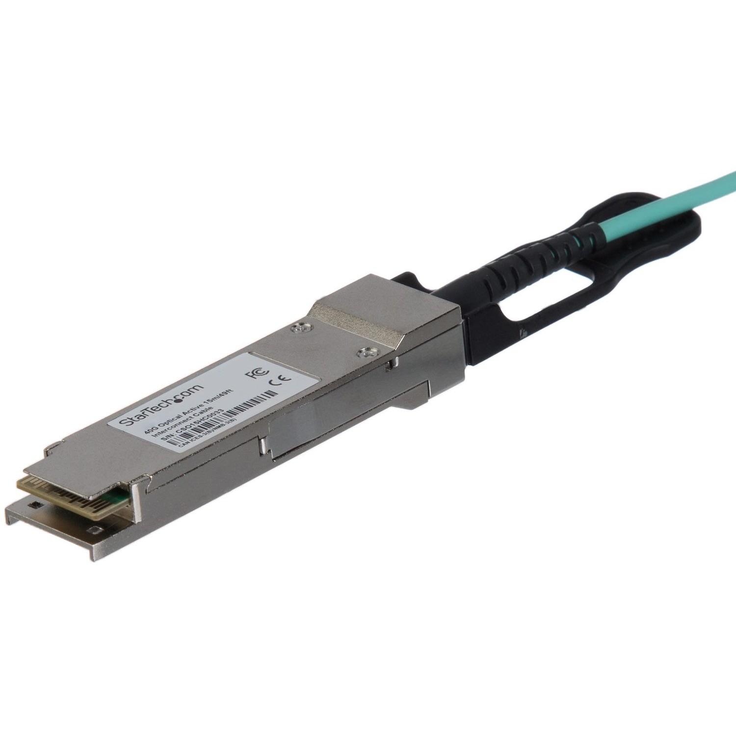 StarTech.com Cisco QSFP-H40G-AOC15M Compatible 5m 40G QSFP+ to SFP AOC Cable - 40GbE QSFP+ Active Optical Fiber 40Gbps QSFP + Cable 16.4ft - 100% Cisco QSFP-H40G-AOC15M active optical cable (AOC) - Image 4
