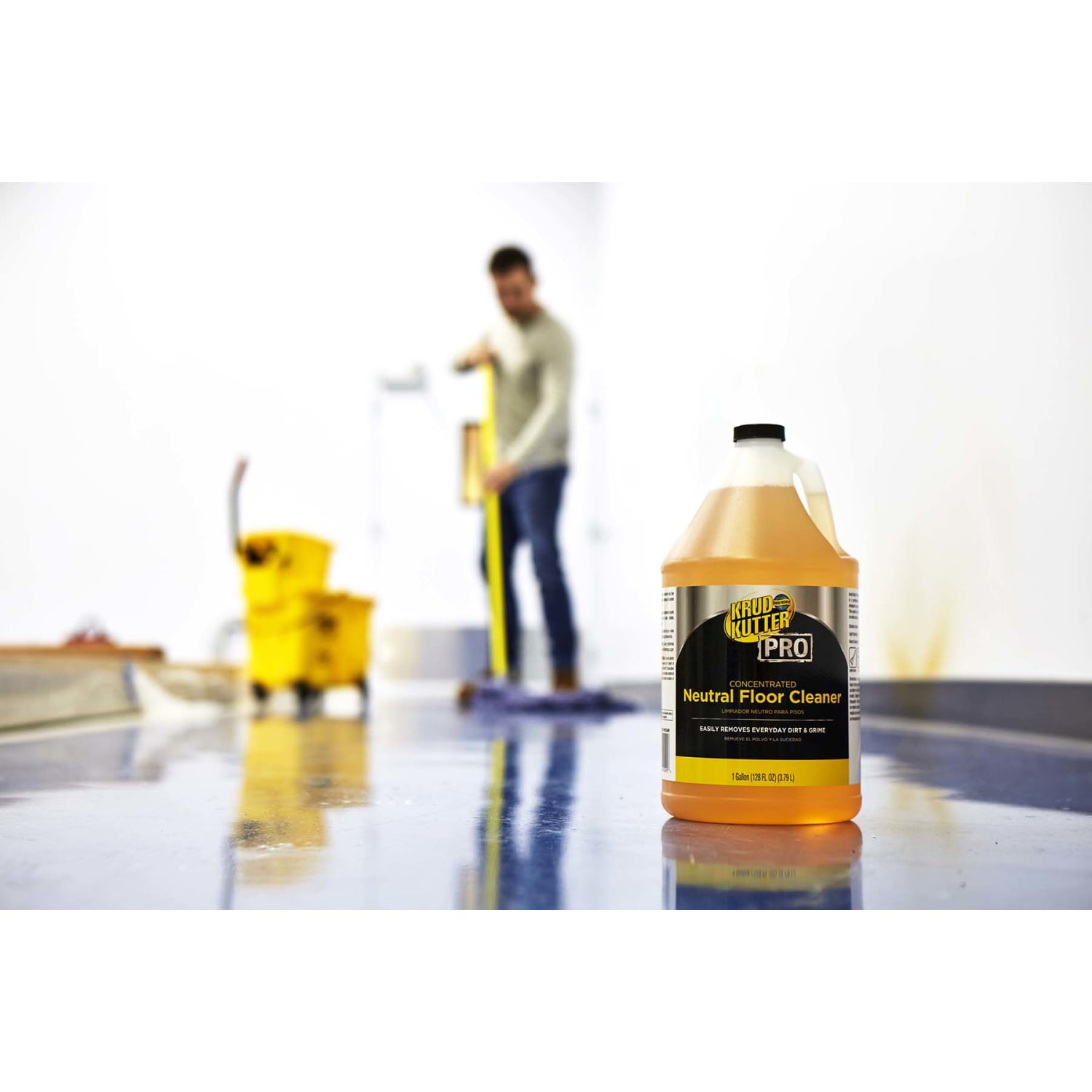 Krud Kutter Pro Neutral Floor Cleaner, 1 Gallon, Clear, Pack Of 4 Jugs - Image 3