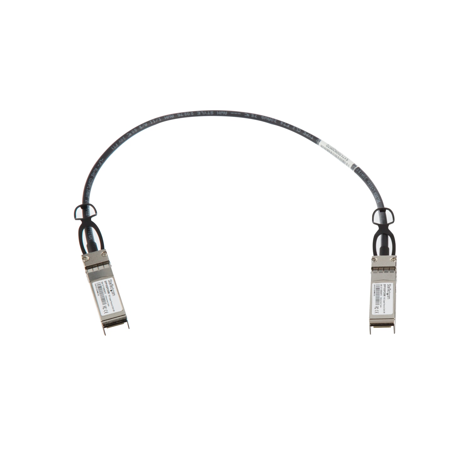 StarTech.com MSA Uncoded Compatible 0.5m 10G SFP+ to SFP+ Direct Attach Cable - 10 GbE SFP+ Copper DAC 10 Gbps Low Power Passive Twinax - Image 3