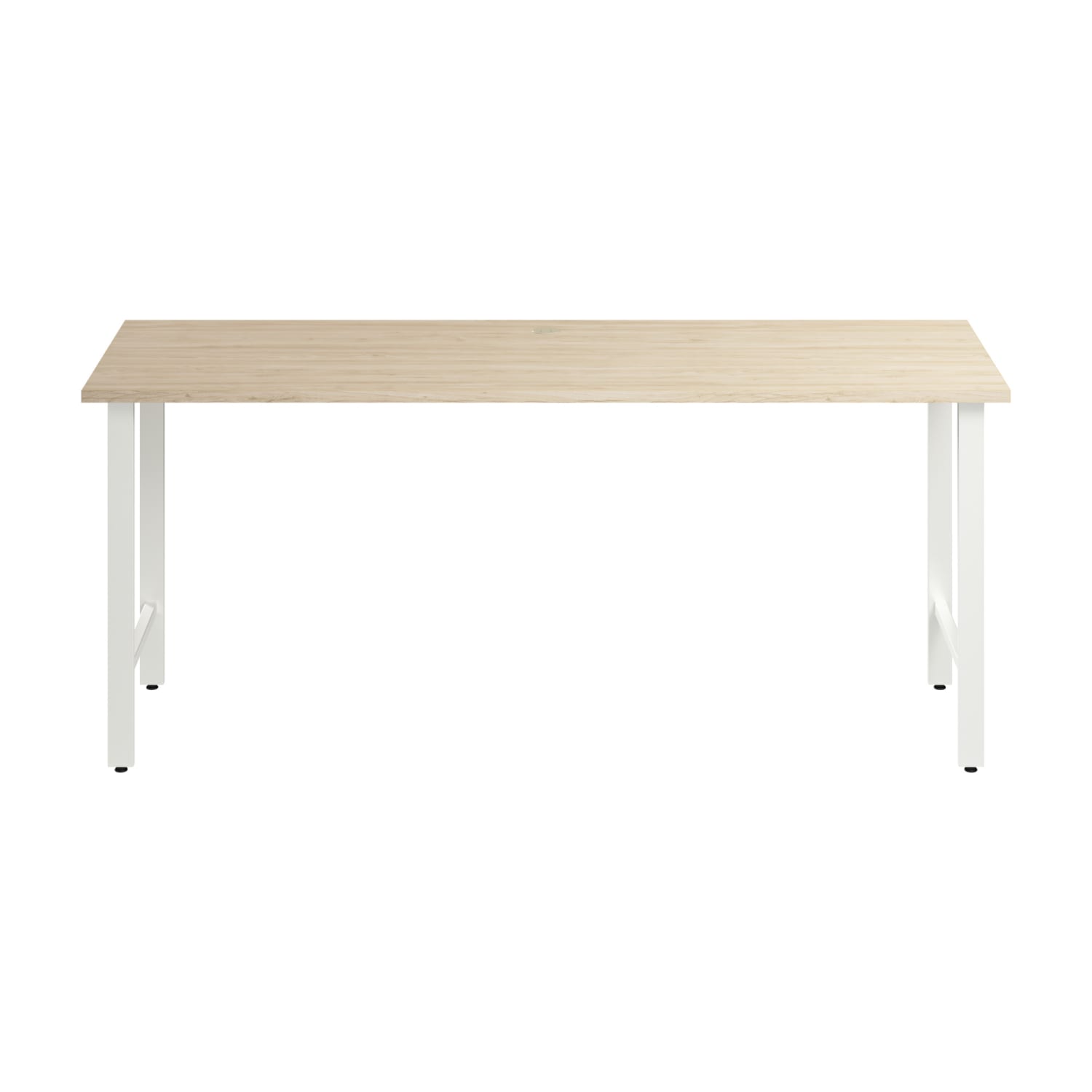Bush Business Furniture Hustle 72inW Computer Desk With Metal Legs, Natural Elm, Standard Delivery - Image 3