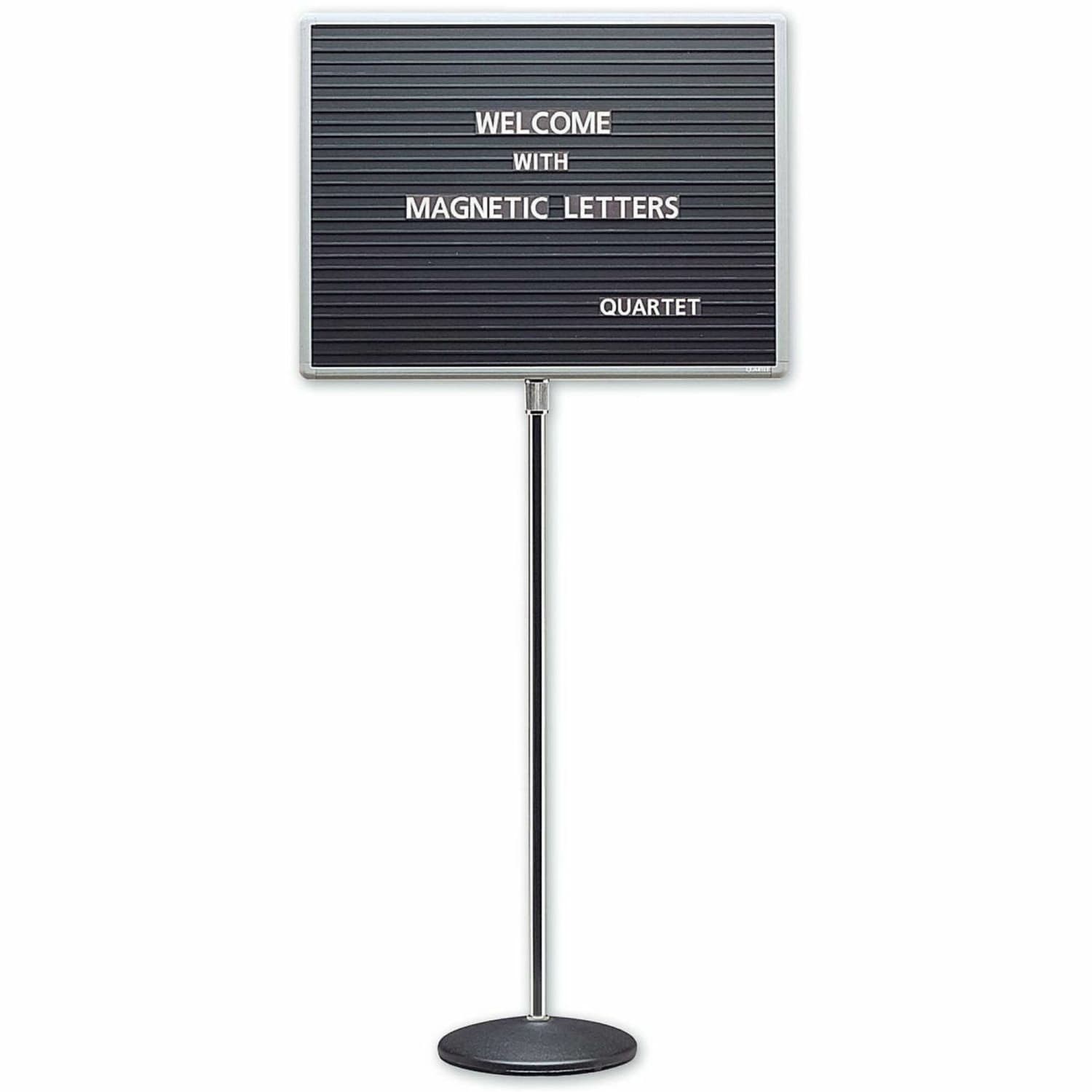 Quartet Standing Magnetic Letter Board, 16in x 20in, Aluminum Frame With Silver Finish - Image 3