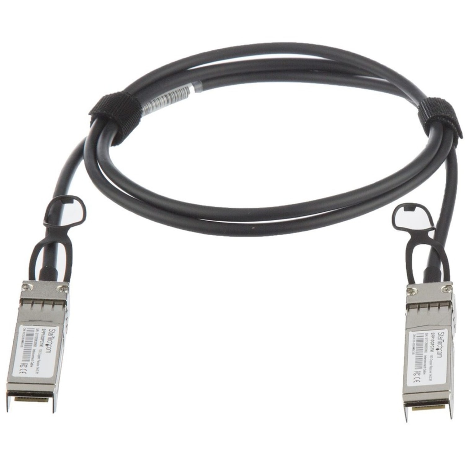 StarTech.com MSA Uncoded Compatible 1m 10G SFP+ to SFP+ Direct Attach Cable - 10 GbE SFP+ Copper DAC 10 Gbps Low Power Passive Twinax - SFP+ Direct-Attach Twinax cable complies w/ MSA industry standards - Copper Twinax Cable length: 1 m - Image 3