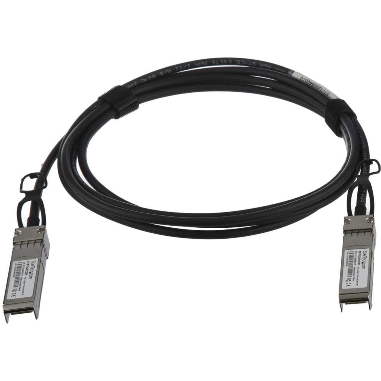 StarTech.com MSA Uncoded Compatible 2m 10G SFP+ to SFP+ Direct Attach Cable - 10 GbE SFP+ Copper DAC 10 Gbps Low Power Passive Twinax - SFP+ Direct-Attach Twinax cable complies w/ MSA industry standards - Copper Twinax Cable length: 2 m - Image 3