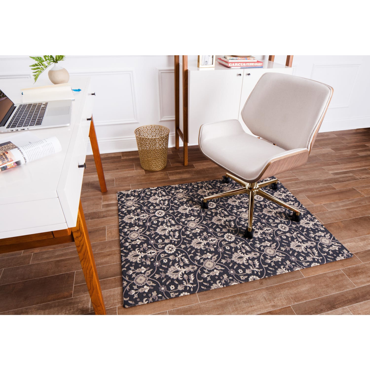Anji Mountain Alhambra Rug'd Chair Mat, 1/4inH x 36inW x 48inD, Multicolor - Image 3