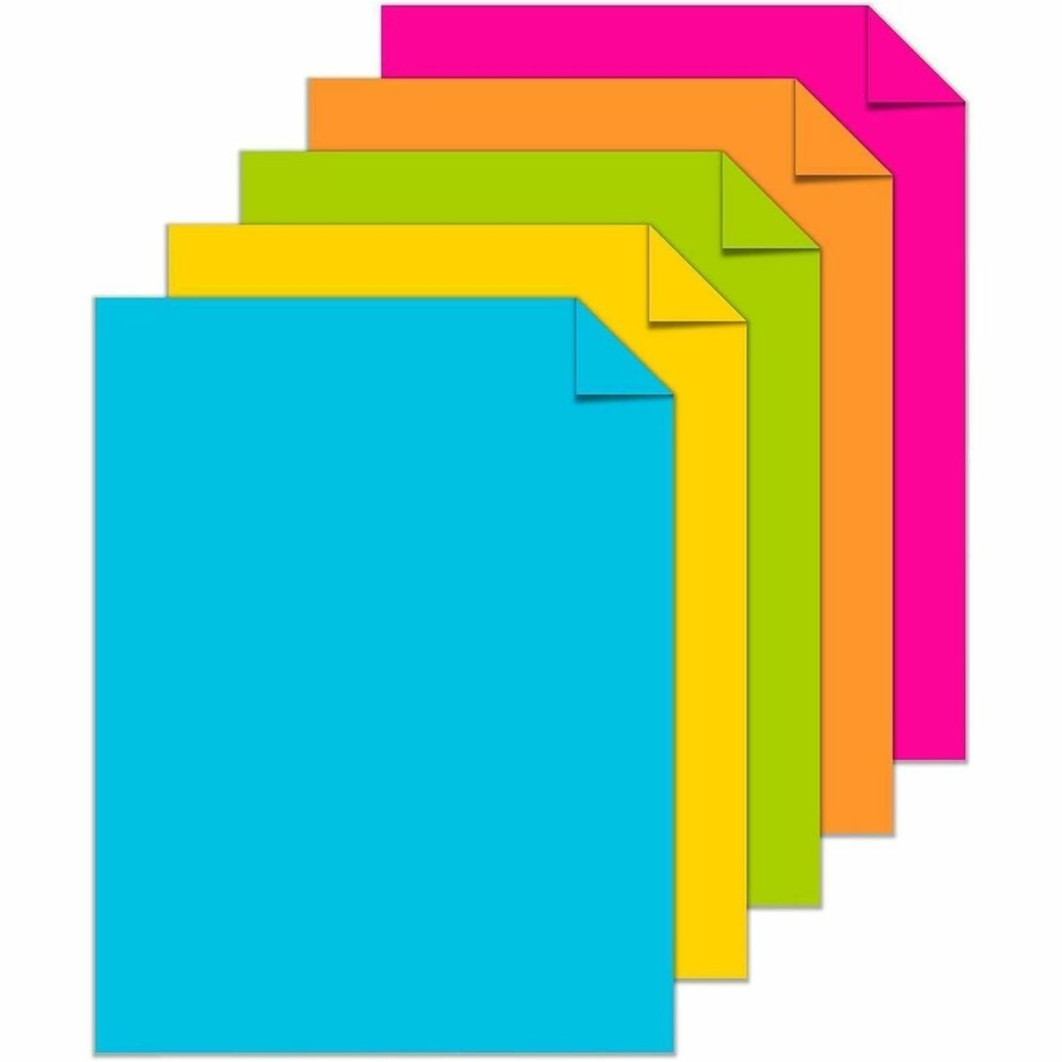 Astrobrights Color Card Stock - 5 Assorted Colours - 8 1/2inx11in - High-impact, Durable, Printable, Aci - 99904 - Image 5