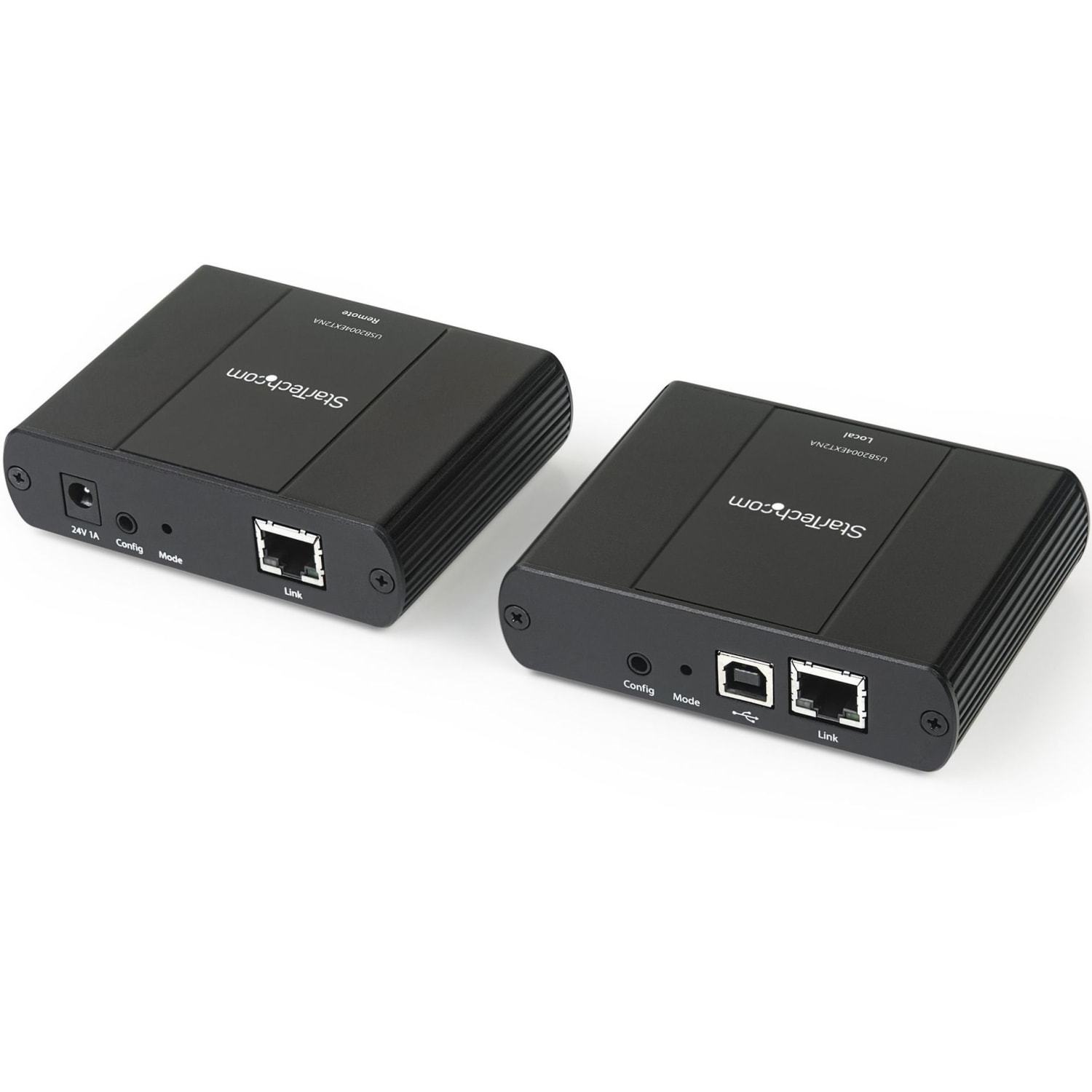 StarTech.com 4 Port USB 2.0 Extender Hub over Cat5e or Cat6 Ethernet Cable - 330ft/100m Metal USB 2.0 Extender Kit - ESD, Powered, 480mbps - USB 2.0 extender kit connects 4 remote USB devices up to 330ft over CAT5e/CAT6 ethernet cable 480Mbps - Image 4