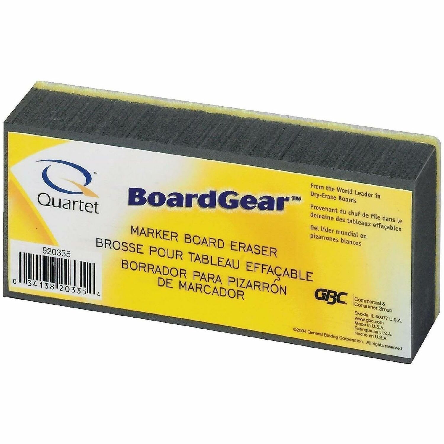 Quartet Boardgear Markerboard Eraser