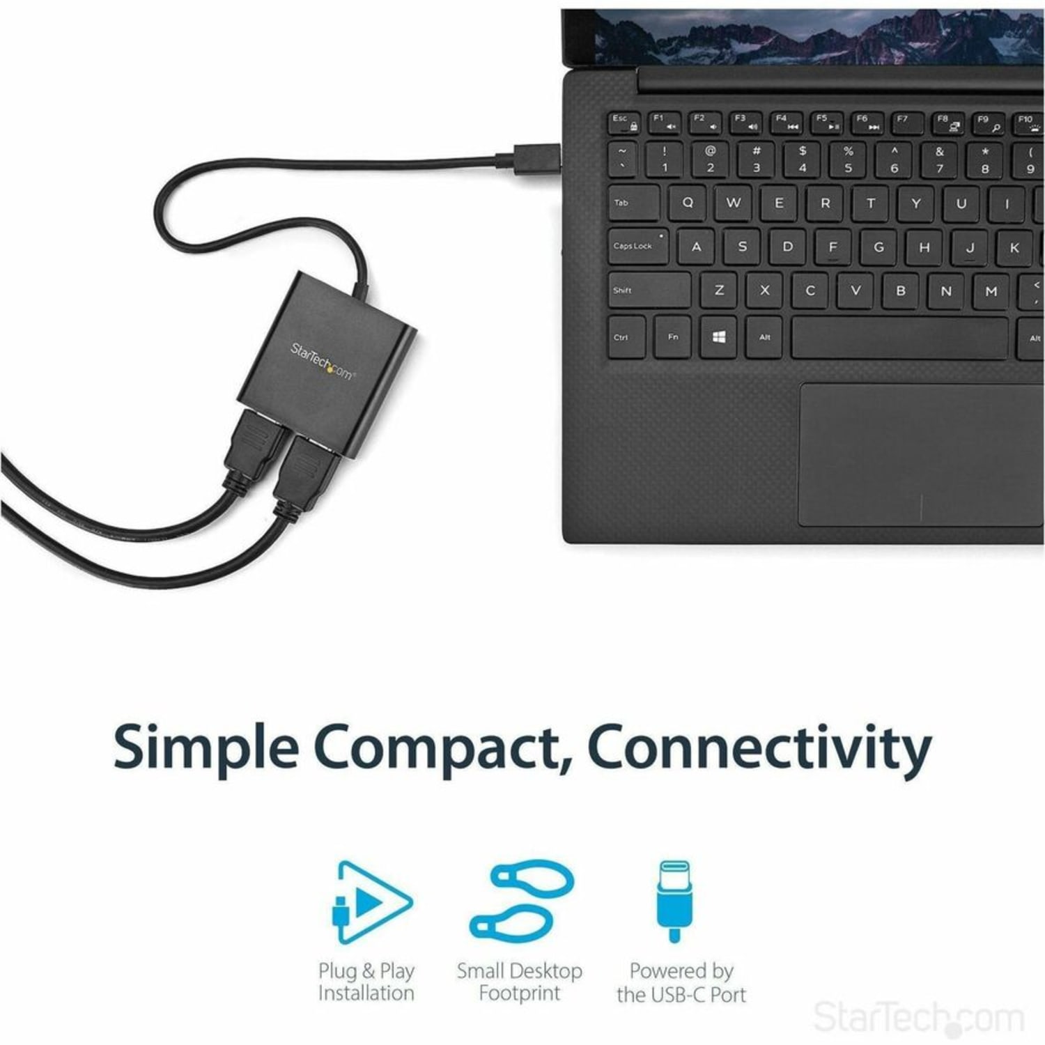 StarTech.com USB-C to Dual HDMI Adapter, USB Type-C Multi-Monitor MST Hub, Dual 4K 30Hz HDMI Laptop Display Extender/Splitter, Windows~ - Image 5