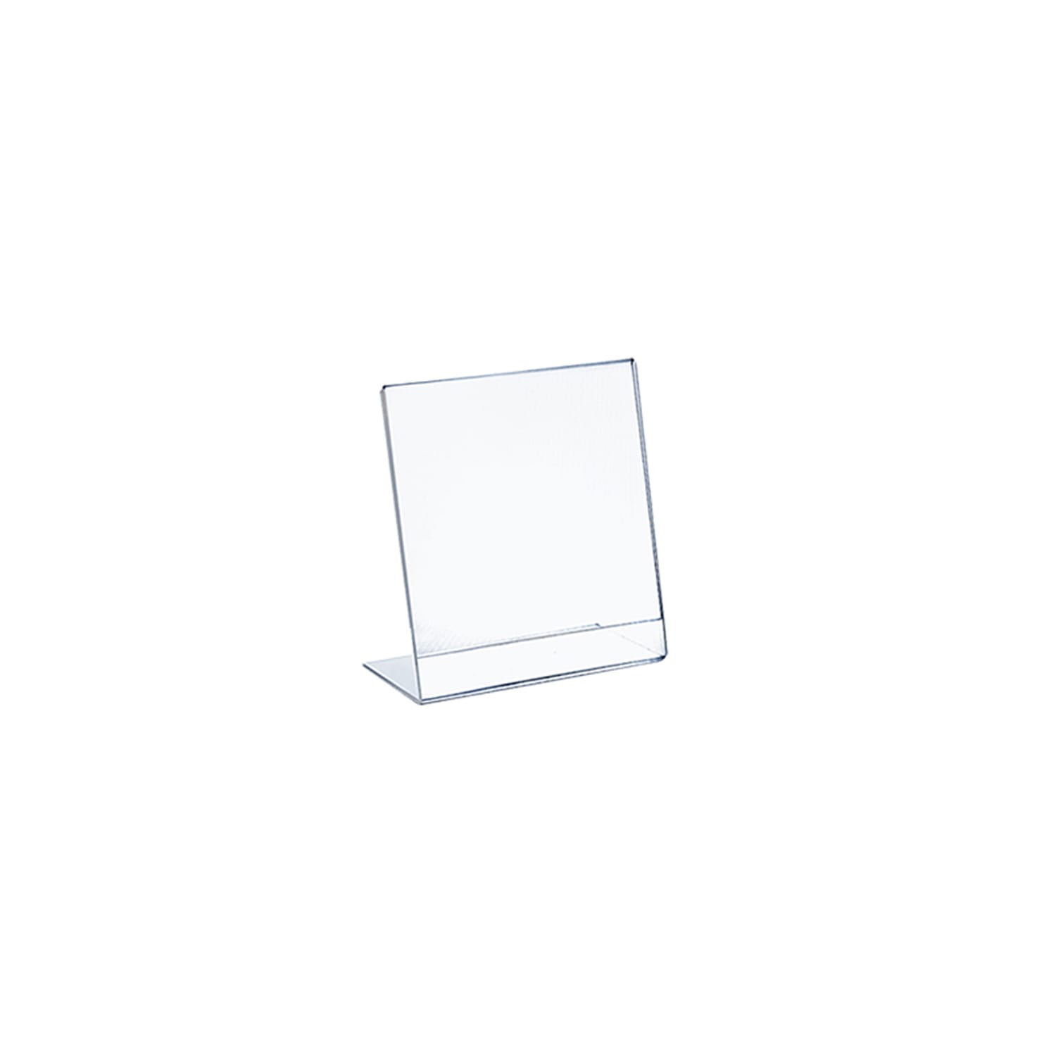 Azar Displays Acrylic L-Shaped Sign Holders, 7in x 5in, Clear, Pack Of 10