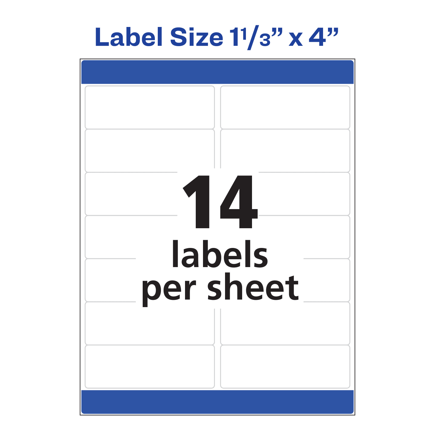 Avery Easy Peel Address Labels With Sure Feed Technology, 8162, Rectangle, 1-1/3in x 4in, Matte White, Pack Of 350 - Image 5