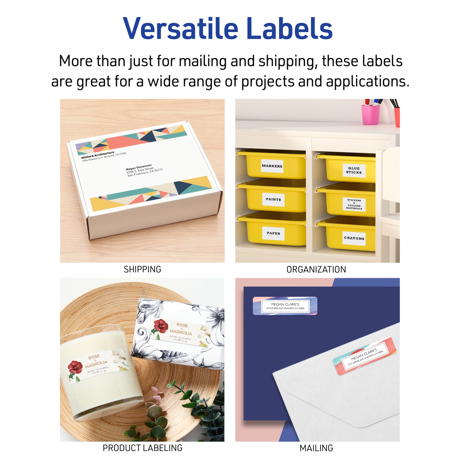 Avery TrueBlock Shipping Labels With Sure Feed Technology, 8163, Rectangle, 2in x 4in, Pack Of 250 - Image 5