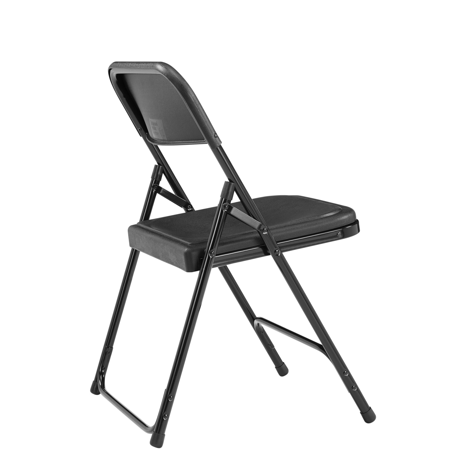 National Public Seating 800 Series Premium Lightweight Plastic Folding Chairs Black Pack Of 4 Chairs PopularChairscom