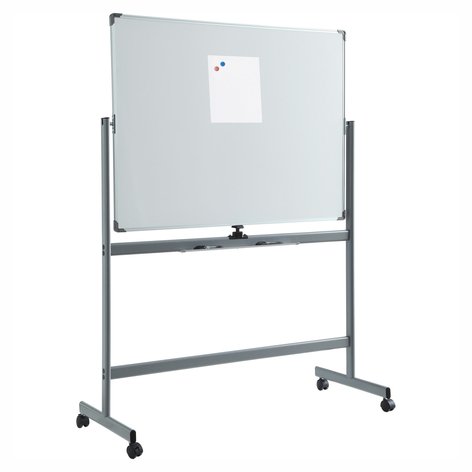 Lorell Magnetic Dry-Erase Whiteboard Easel, 36in x 48in, Aluminum Frame With Silver Finish - Image 5