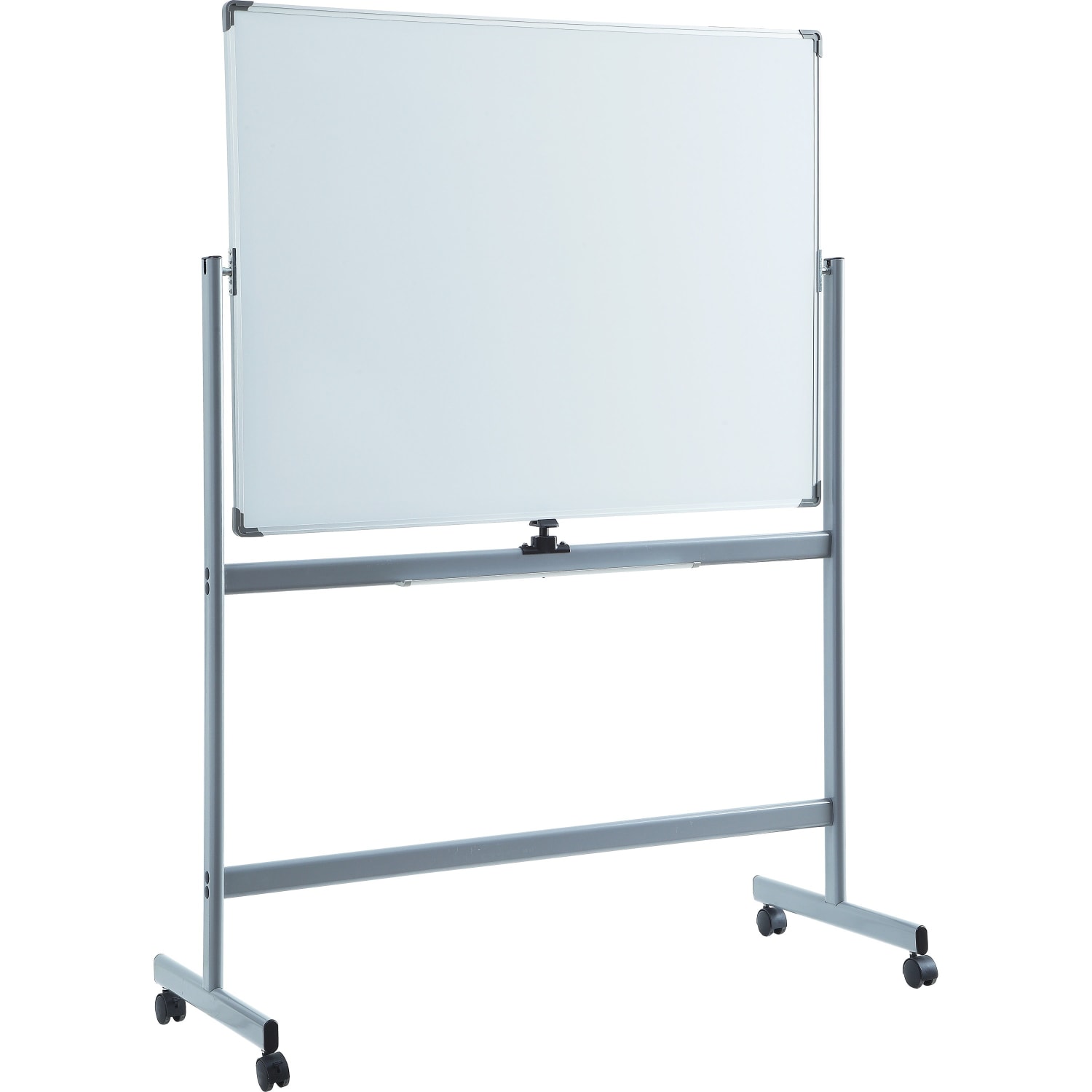 Lorell Magnetic Dry-Erase Whiteboard Easel, 36in x 48in, Aluminum Frame With Silver Finish - Image 6