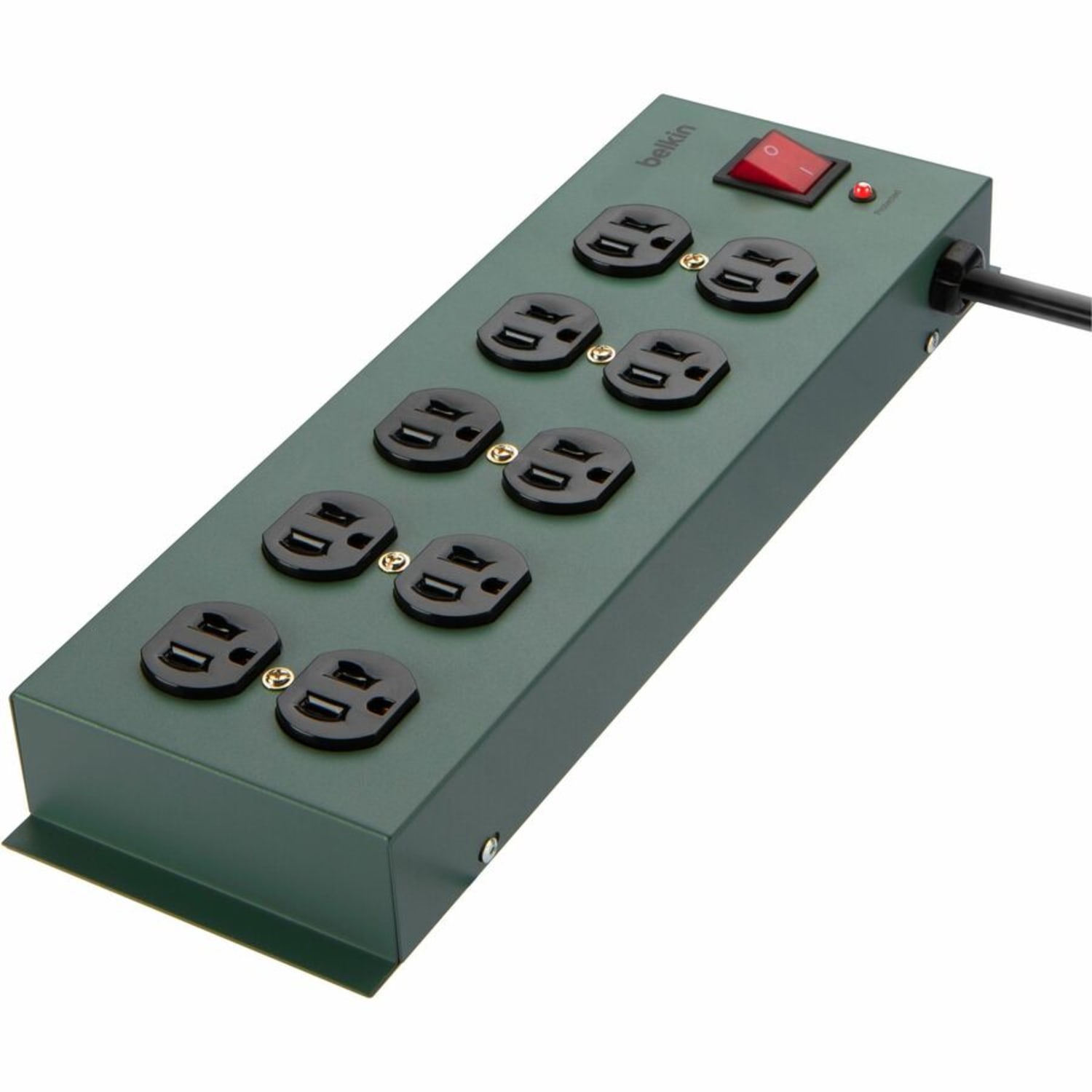 Belkin SurgeMaster F9D1000-15 10-Outlet Metal Surge Protector, 1-1/4', Gray - Image 3