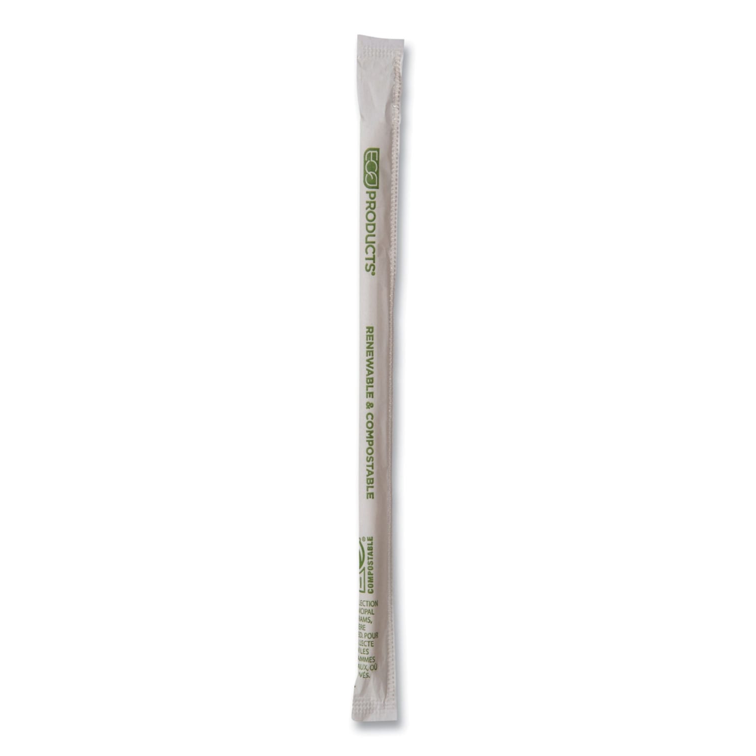 Eco-Products Renewable And Compostable PHA Straws, 7-3/4in, Natural White, Carton Of 2,000 Straws - Image 3