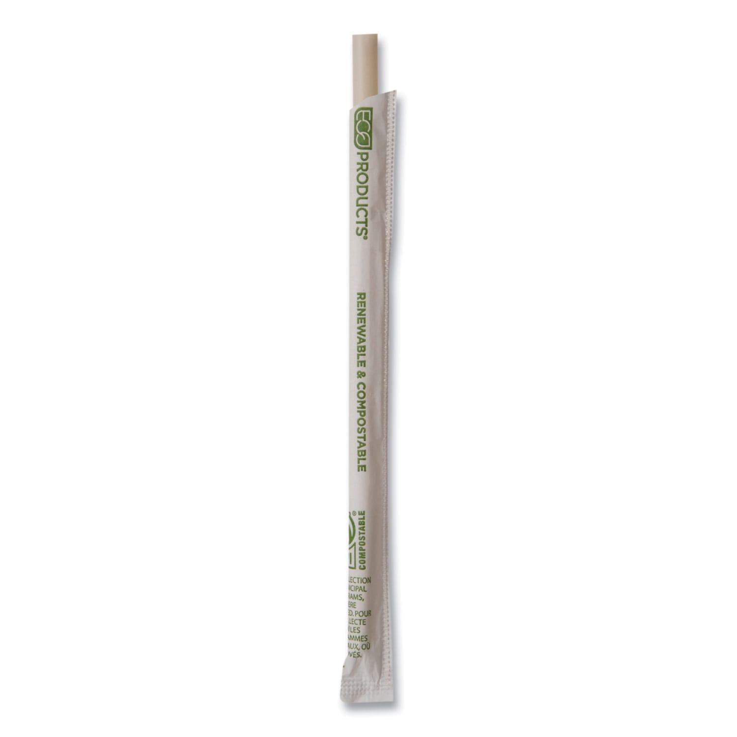 Eco-Products Renewable And Compostable PHA Straws, 7-3/4in, Natural White, Carton Of 2,000 Straws - Image 5