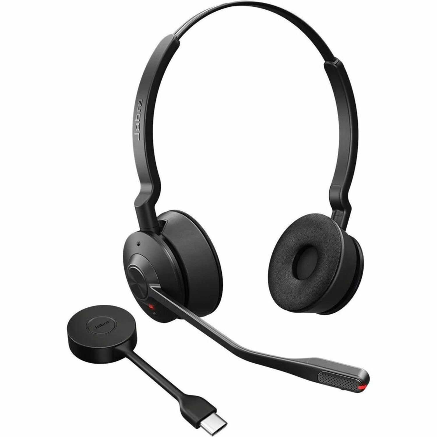 Jabra Engage 55 SE Headset - Microsoft Teams Certification - Stereo - USB Type C - Wired/Wireless - DECT - 490 ft - 40 Hz to 16 kHz - Over-the-head, On-ear - Binaural - Supra-aural - Image 5