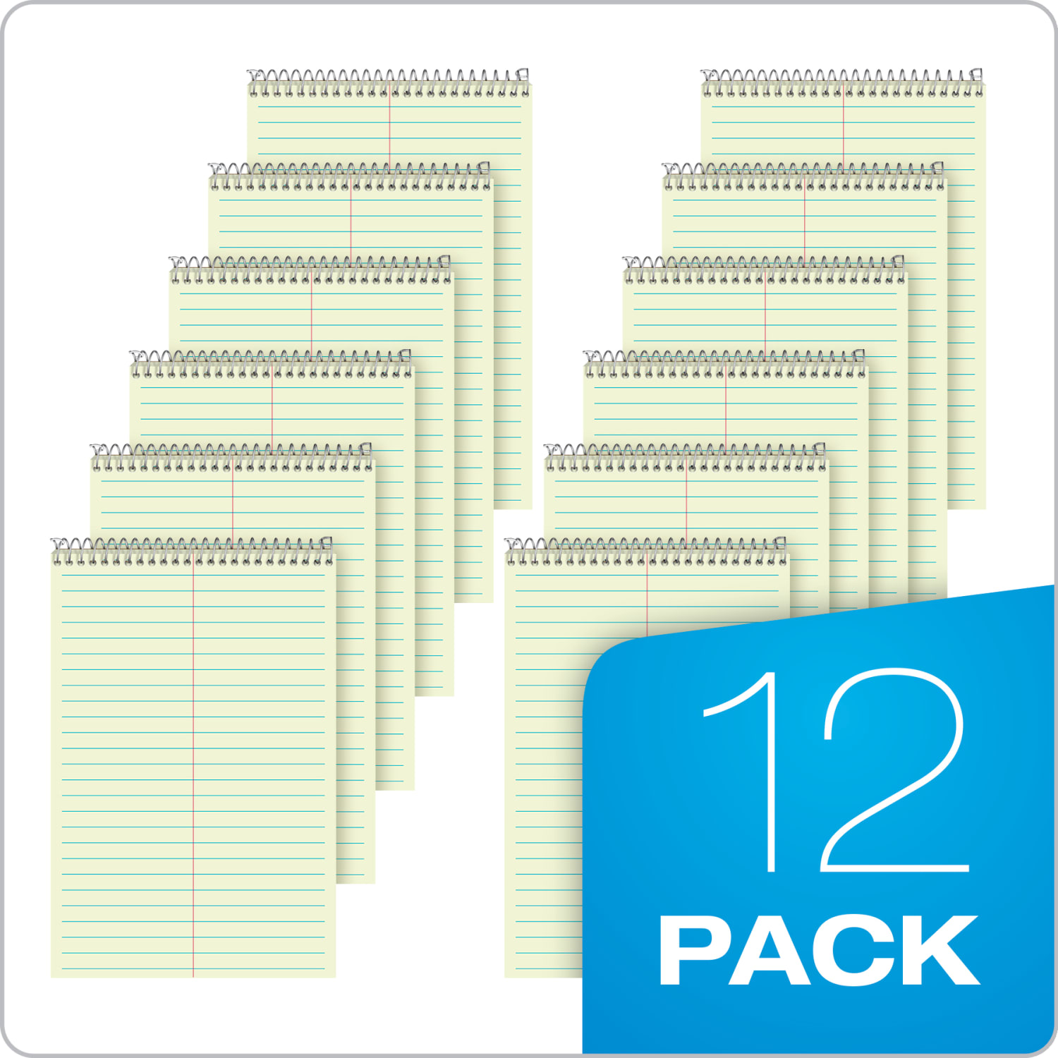 TOPS Steno Book, 6in x 9in, Gregg Ruled, 80 Sheets, Green - Image 3