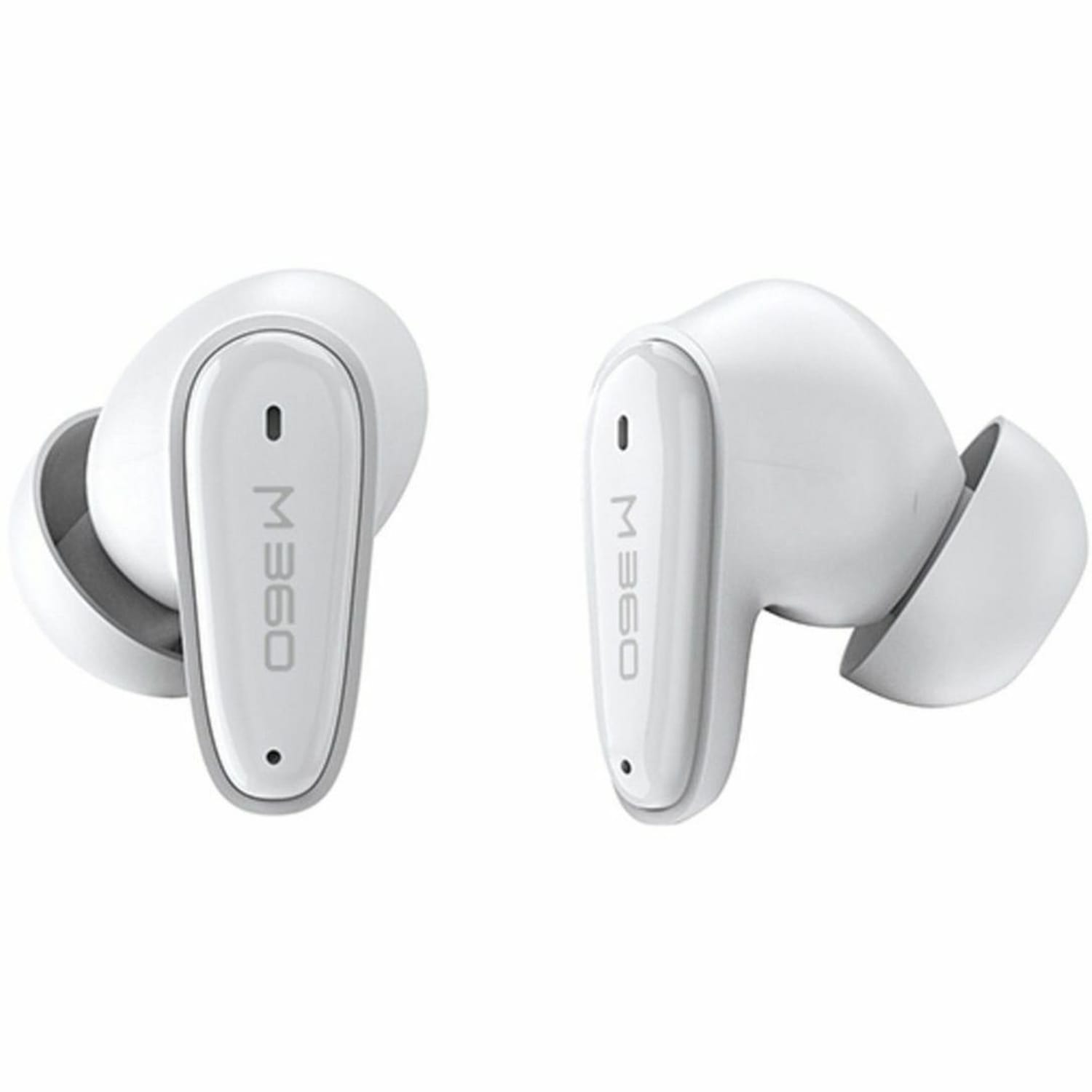 M360 TW1800W Nemesis True Wireless Earbuds - Bluetooth Headphones with Microphone - 20H Playtime - White - Hi-Fi Stereo - 10mm Graphene Drivers - Magnetic Charging Case - Waterproof IPX5 - BT Version 5.4 - In Ear Earphones - Binaural - Image 3
