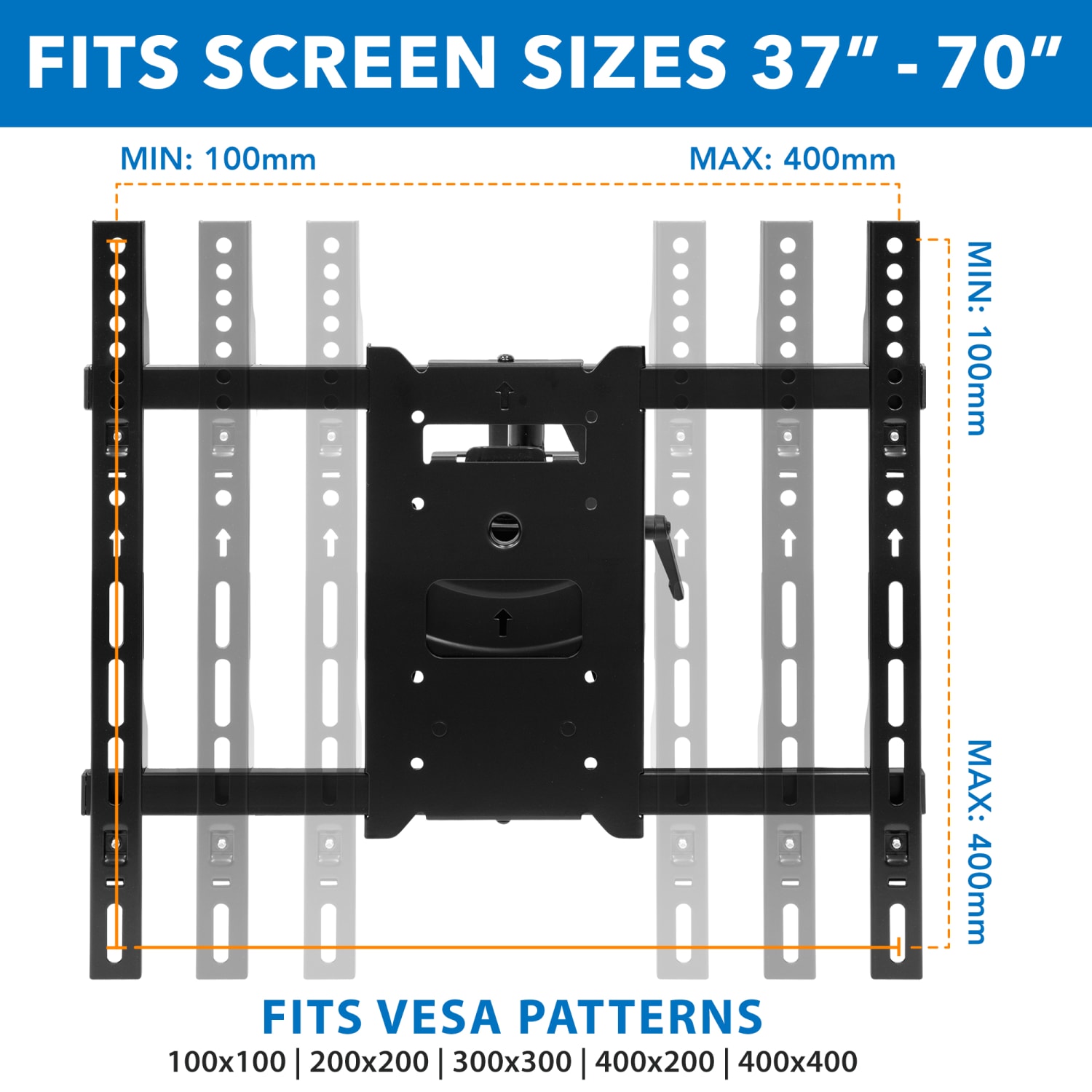 Mount-It! MI-389 Hospitality TV Wall Mount, Black - Image 4