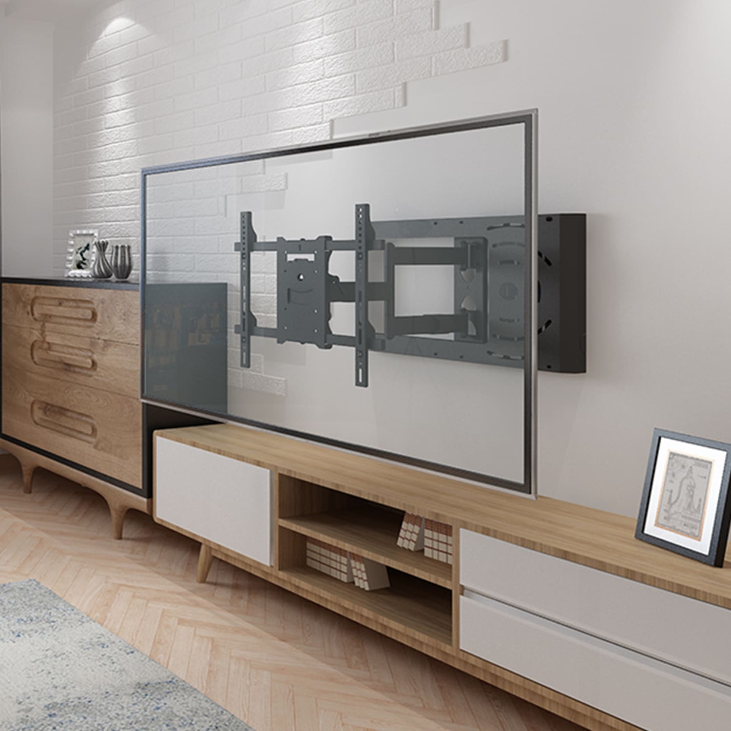 Mount-It! MI-389 Hospitality TV Wall Mount, Black - Image 5