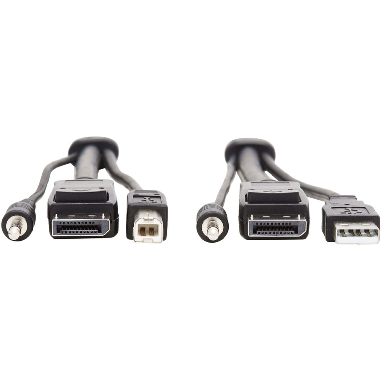 Tripp Lite DisplayPort KVM Cable Kit 3 in 1 4K USB 3.5 mm Audio 3xM/3xM 6ft - 5- Supports up to 3840 x 2160 - Gold Plated Contact - Black - Image 4
