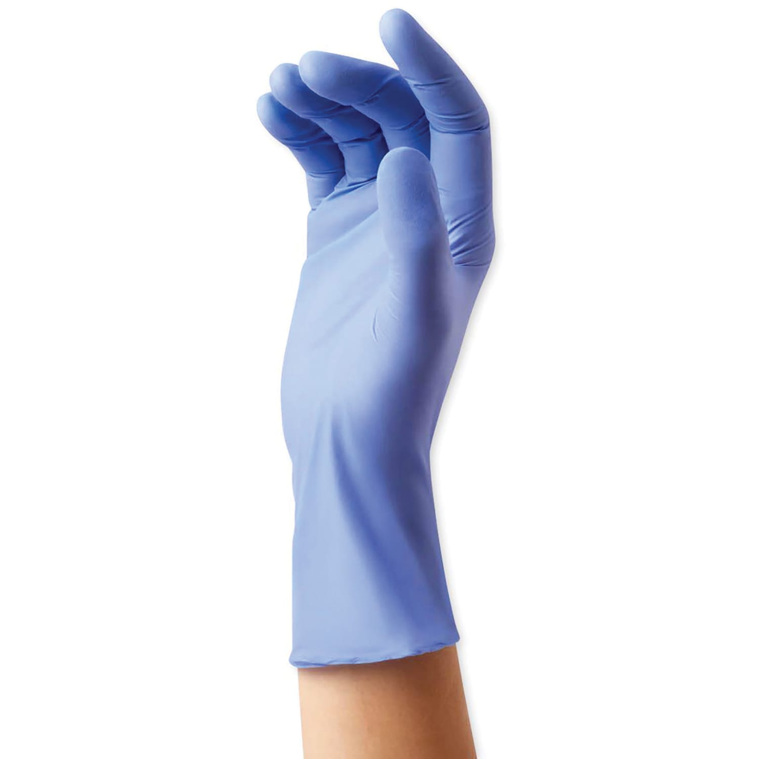 Medline SensiCare Ice Blue Nitrile Exam Gloves - 9.50in Glove - Small Size - Dark Blue - Comfortable, Chemical Resistant, Late - 0 - Image 3