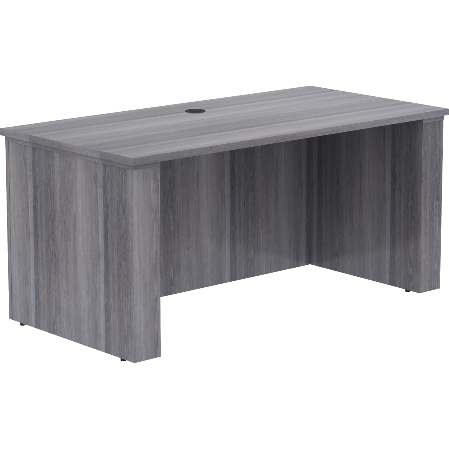 Lorell Essentials Electric 60inW Sit-to-Stand Desk Shell, Weathered Charcoal - Image 6