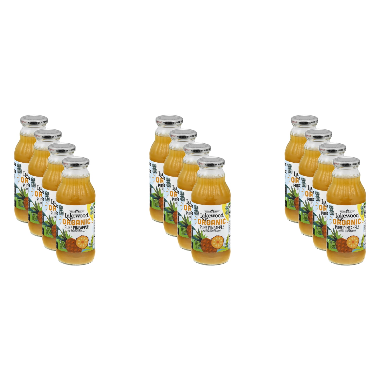 Lakewood Organic Pure Pressed Juice, Pineapple, 12.5 Oz, Total Qty 12 - Image 5