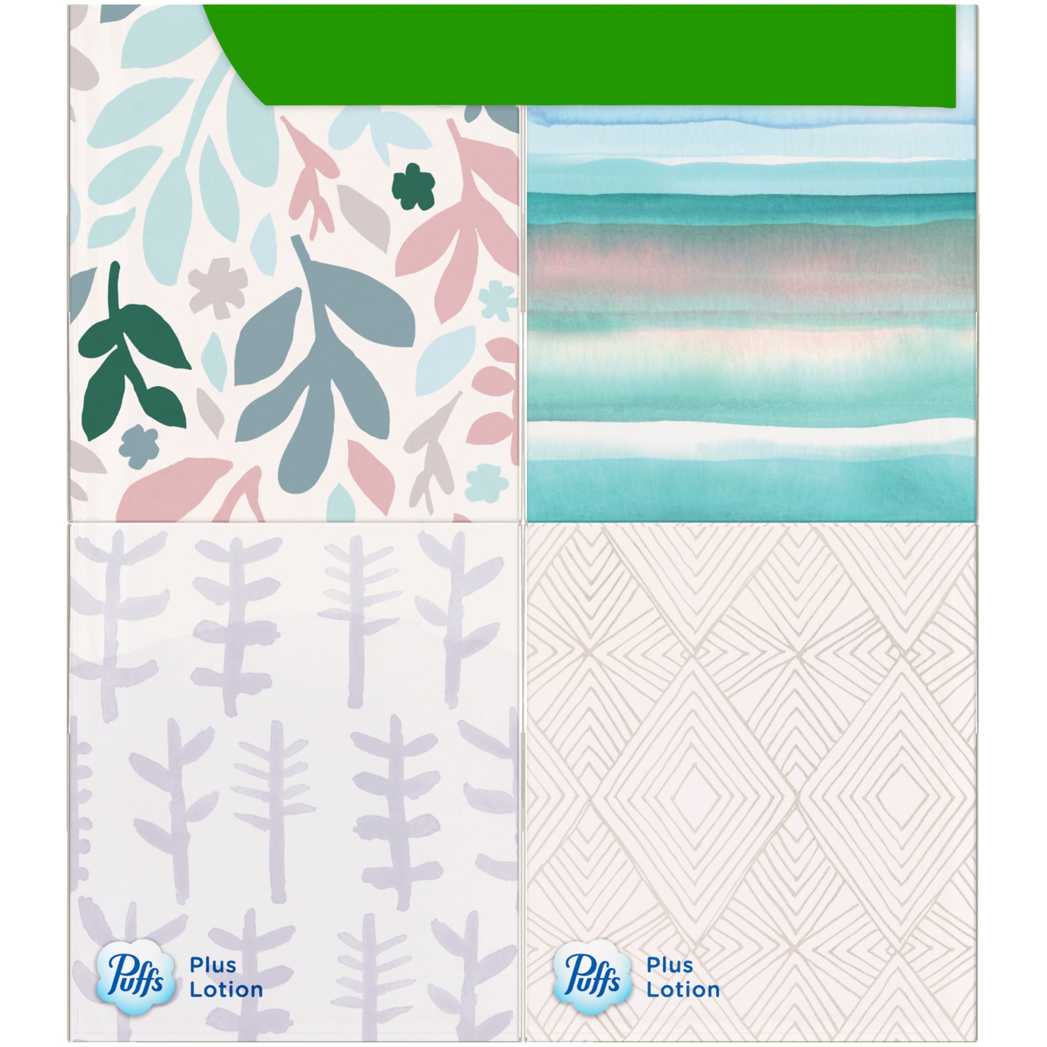 Puffs Plus Lotion 2-Ply Facial Tissues, White, 56 Sheets Per Box, Pack of 4 Boxes - Image 5