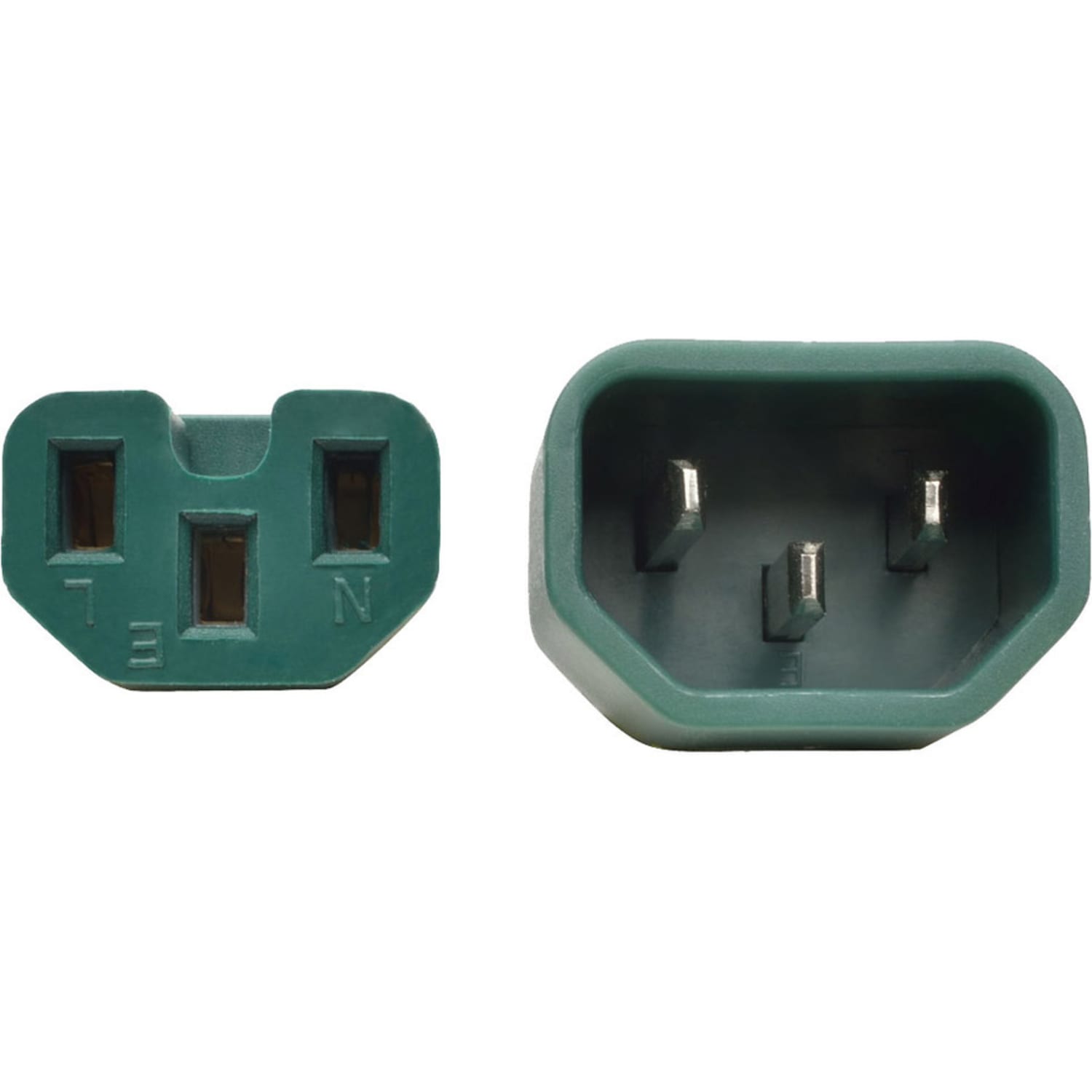 Eaton Tripp Lite Series Power Cord C14 to C15 - Heavy-Duty, 15A, 250V, 14 AWG, 6 ft. (1.83 m), Green - Power cable - IEC 60320 C14 to IEC 60320 C15 - AC 250 V - 15 A - 6 ft - molded - green - Image 5