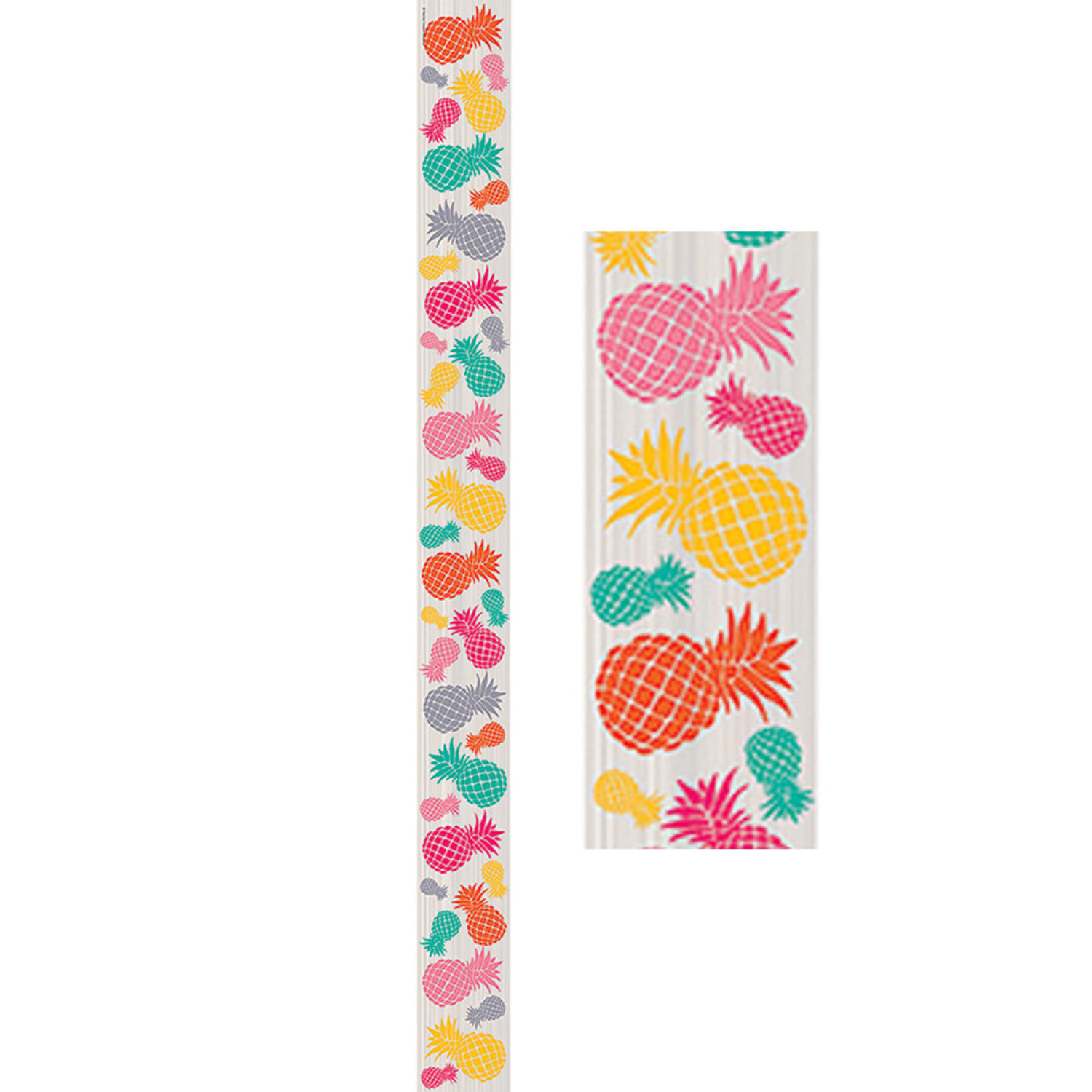 Teacher Created Resources Straight Border Trim, Tropical Punch Pineapples, 35ft Per Pack, Set Of 6 Packs - Image 4