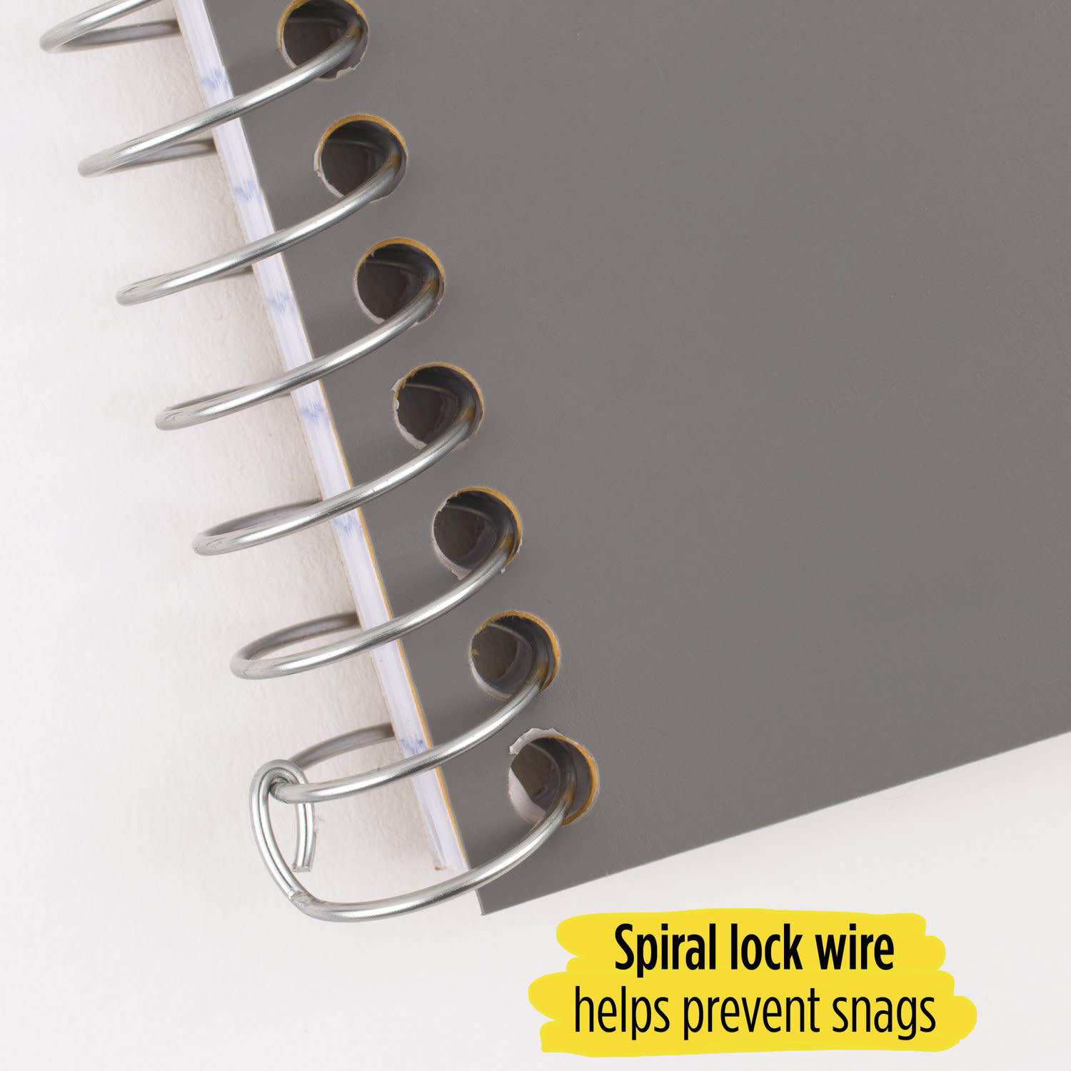 Five Star Personal Spiral Notebook, College Ruled, 4 3/8in x 7in, Gray - Image 4