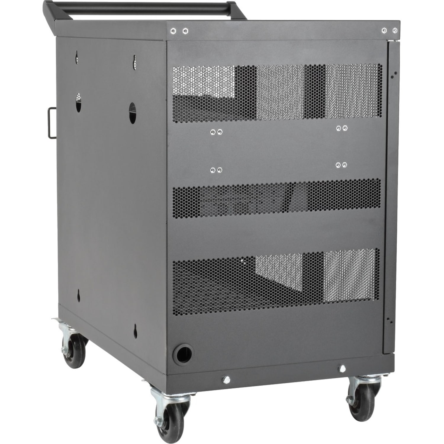 Eaton Tripp Lite Series 32-Port USB Charging Cart Storage Station Android Tablet iPad - Cart (sync and charge) - for 32 tablets - powder-coated steel - black - Image 4