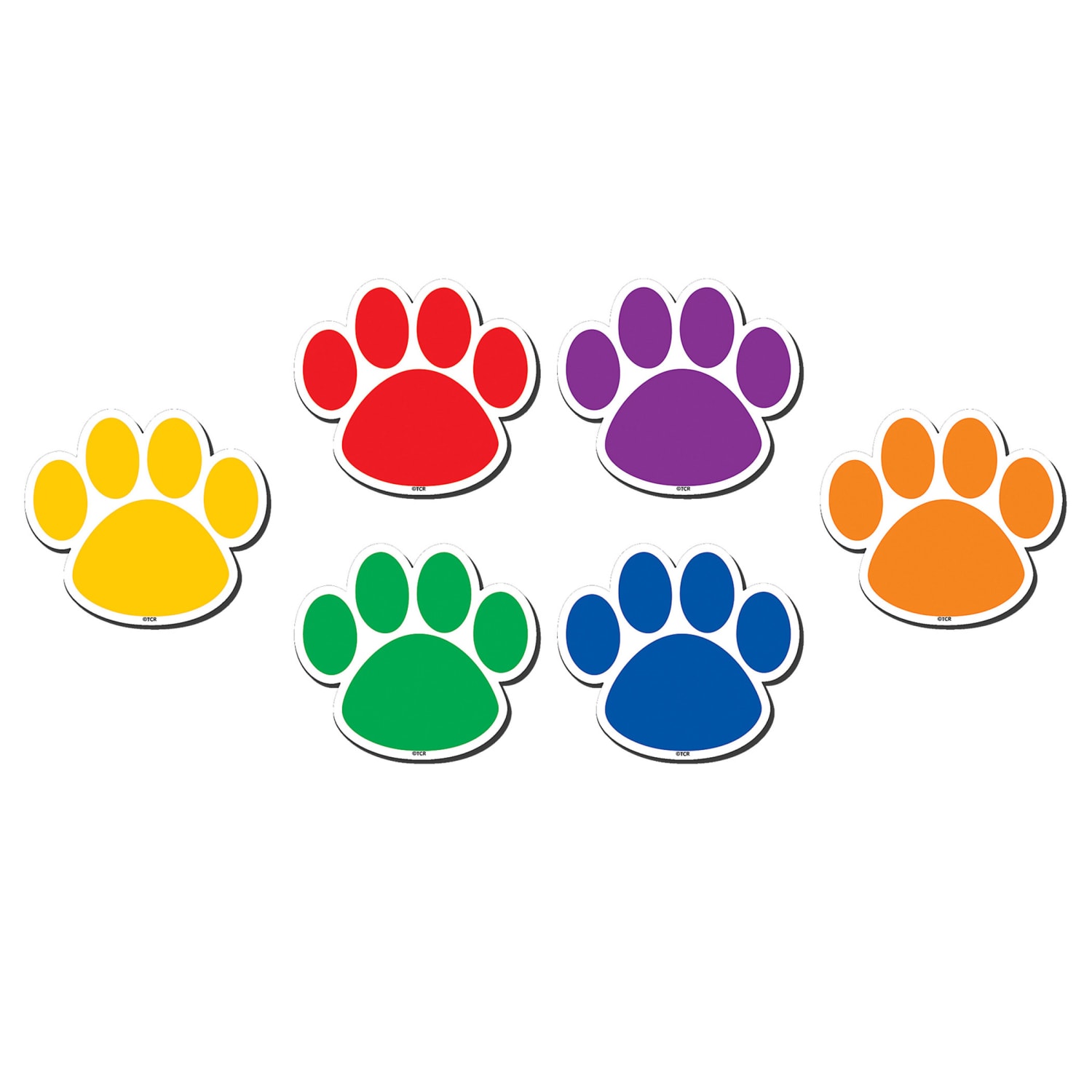 Teacher Created Resources Magnetic Accents, Colorful Paw Prints, 18 Per Packs, 3 Packs - Image 4