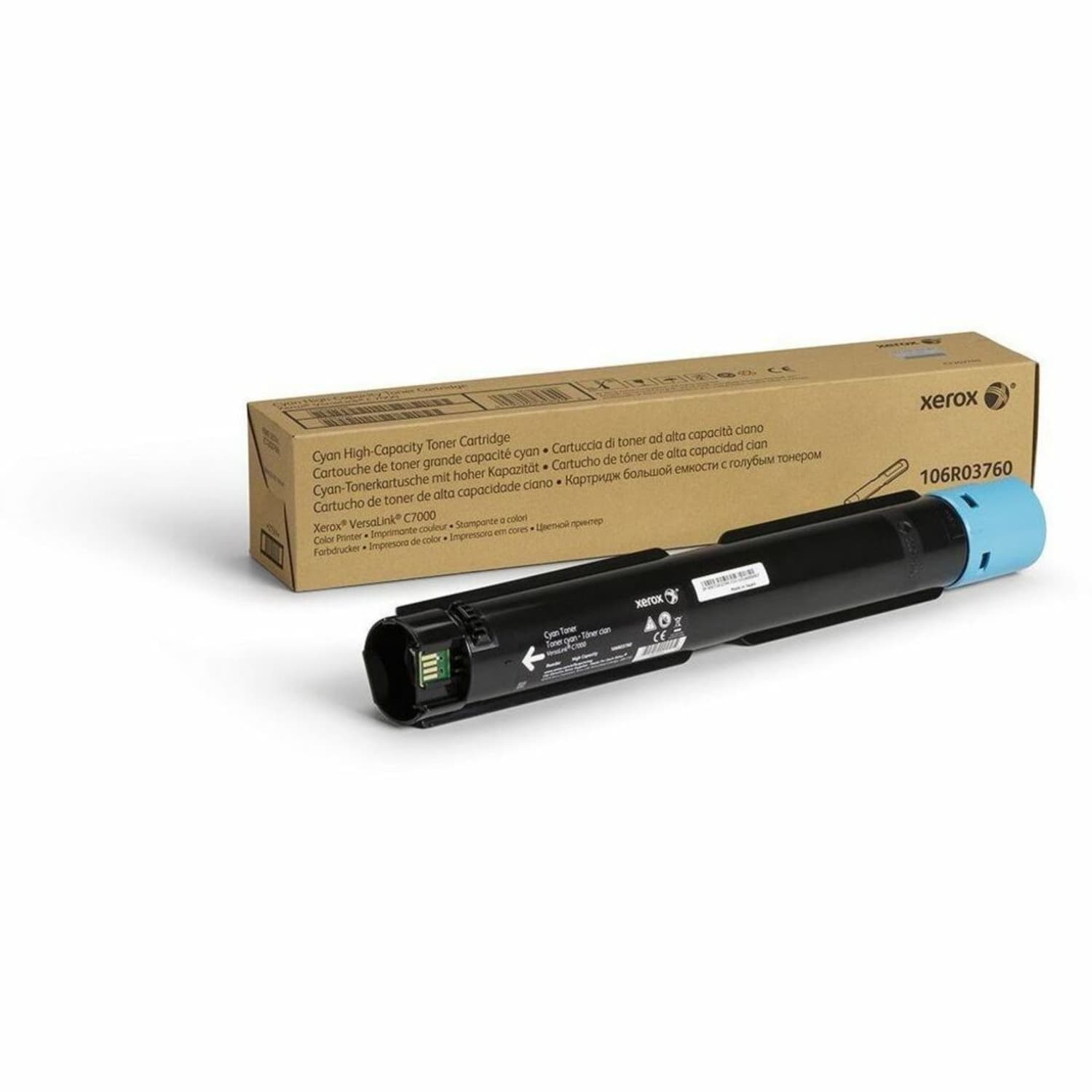 Xerox Original High Yield Laser Toner Cartridge - Cyan - 1 Each - 10100 Pages