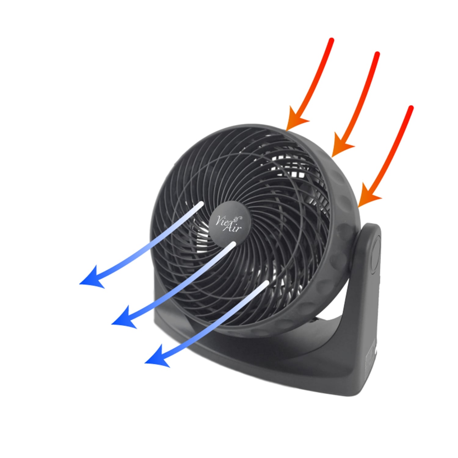 Vie Air 8in High-Velocity Desk And Floor Fan, 6-1/4in x 10-1/2in - Image 3