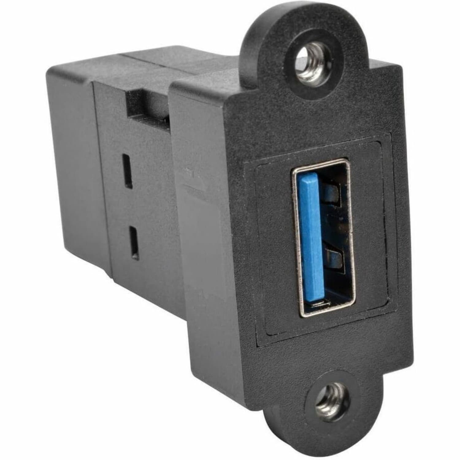 Eaton Tripp Lite Series USB 3.0 Keystone Panel Mount Coupler F/F All in One Black - USB adapter - USB Type A (F) to USB Type A (F) - U325000KPBK - Image 3