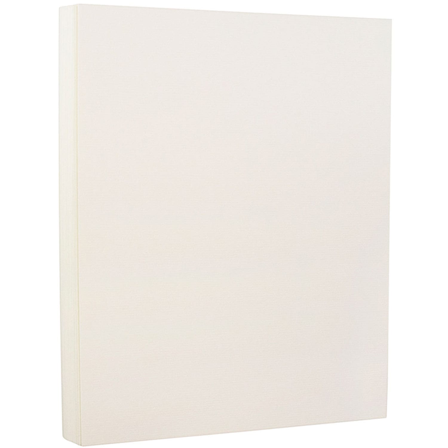 JAM Paper Card Stock, Strathmore Natural White Laid, Letter (8.5in x 11in), 88 Lb, Pack Of 50 - Image 3
