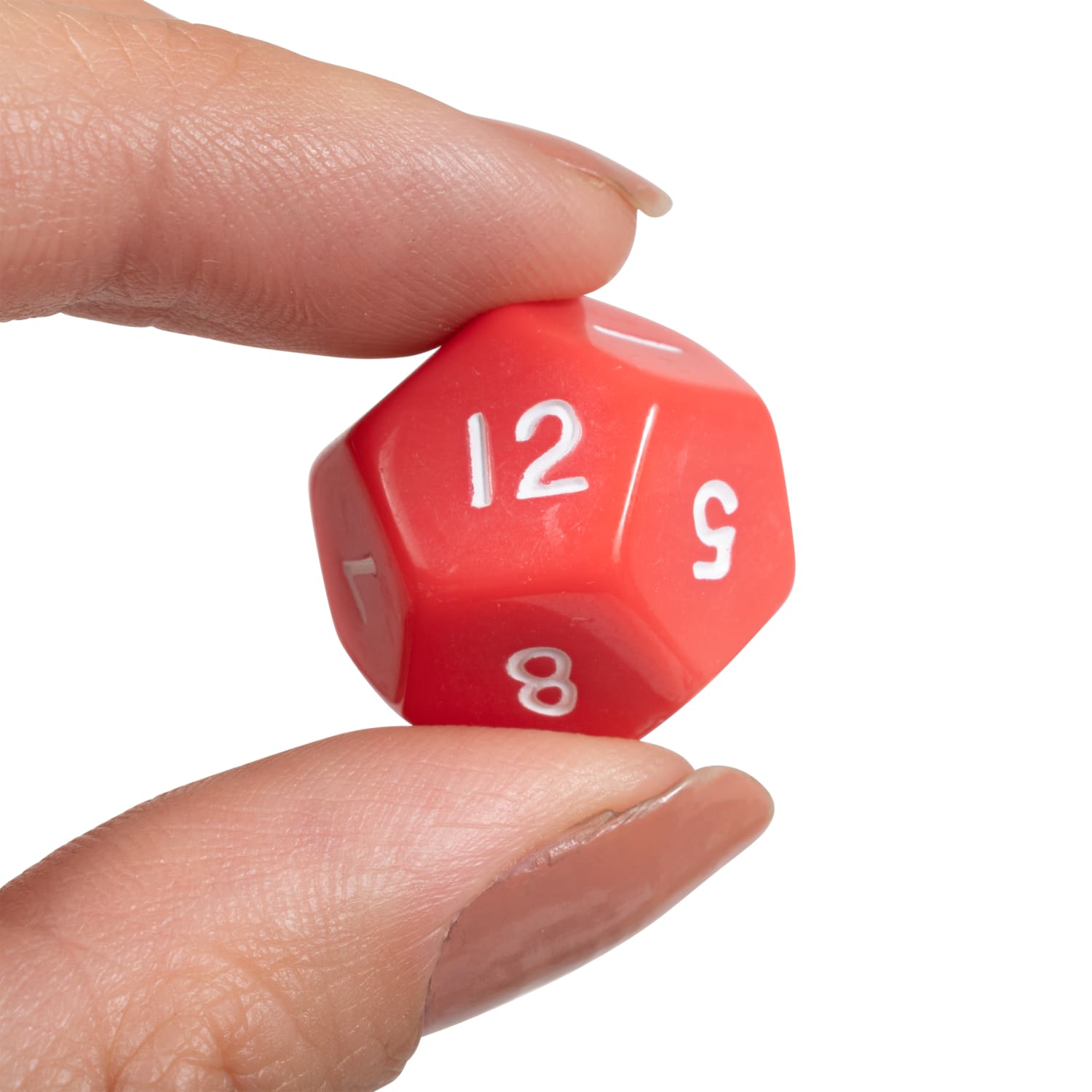Learning Advantage 12-Sided Polyhedra Dice, Red, 12 Dice Per Pack, Set Of 3 Packs - Image 4