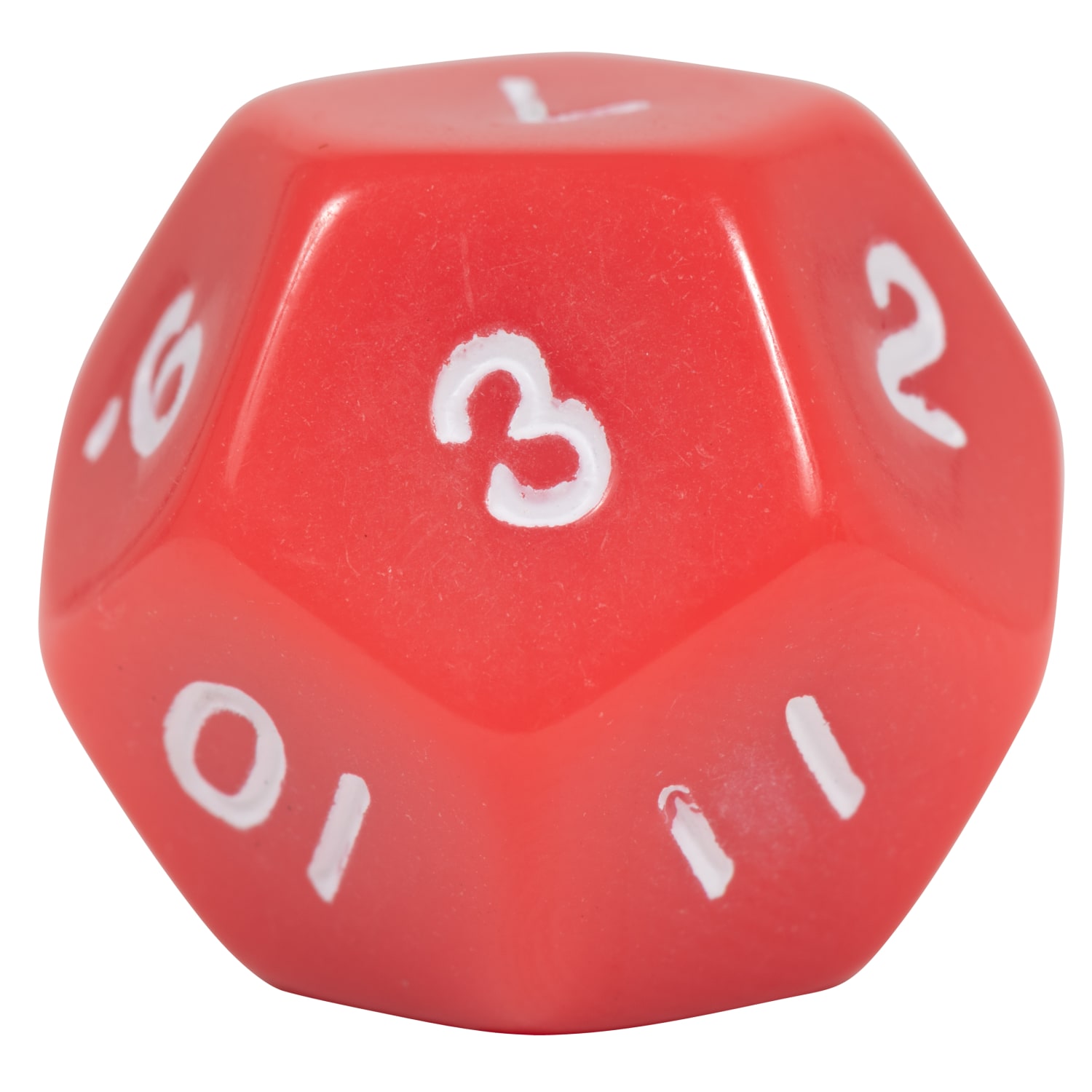 Learning Advantage 12-Sided Polyhedra Dice, Red, 12 Dice Per Pack, Set Of 3 Packs - Image 6