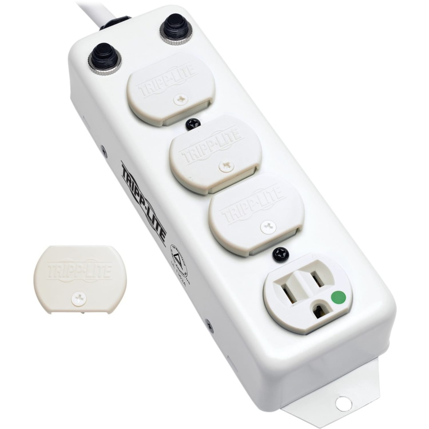 Tripp Lite Safe-IT Power Strip Medical Antimicrobial 120V 4 Outlet UL1363A 15ft Right Angle Cord - PS415HGOEMRA - Image 3
