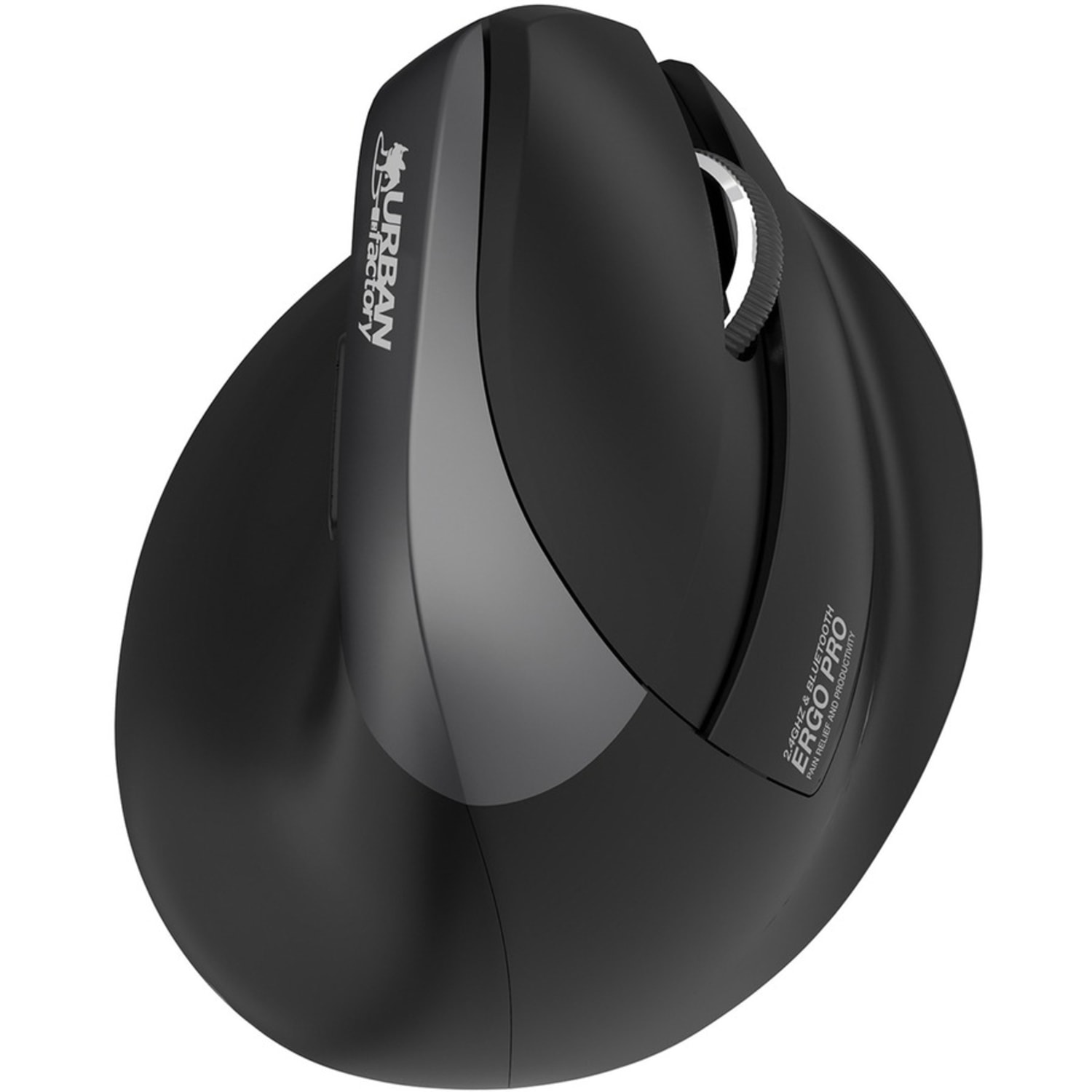Urban Factory ERGO PRO Mouse - Optical - Wireless - Bluetooth/Radio Frequency - 2.40 GHz - Rechargeable - EPR20UF - Image 6